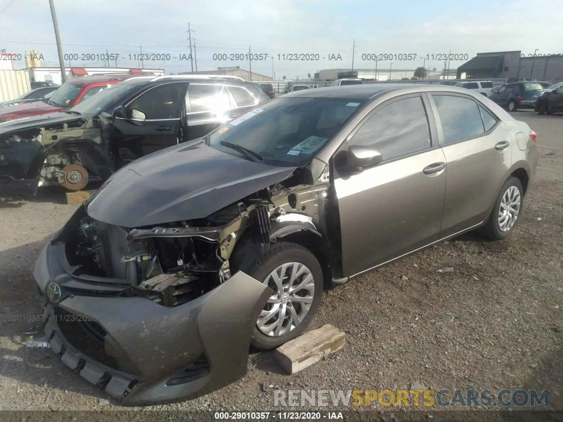 2 Photograph of a damaged car 2T1BURHE8KC165336 TOYOTA COROLLA 2019