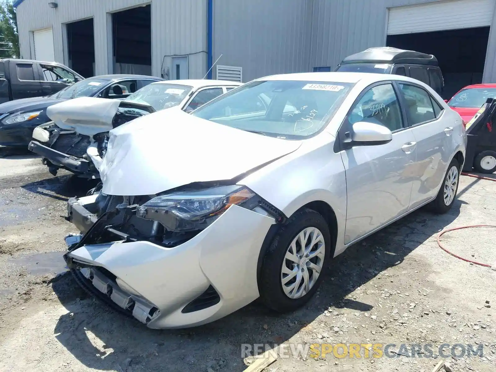 2 Photograph of a damaged car 2T1BURHE8KC166129 TOYOTA COROLLA 2019