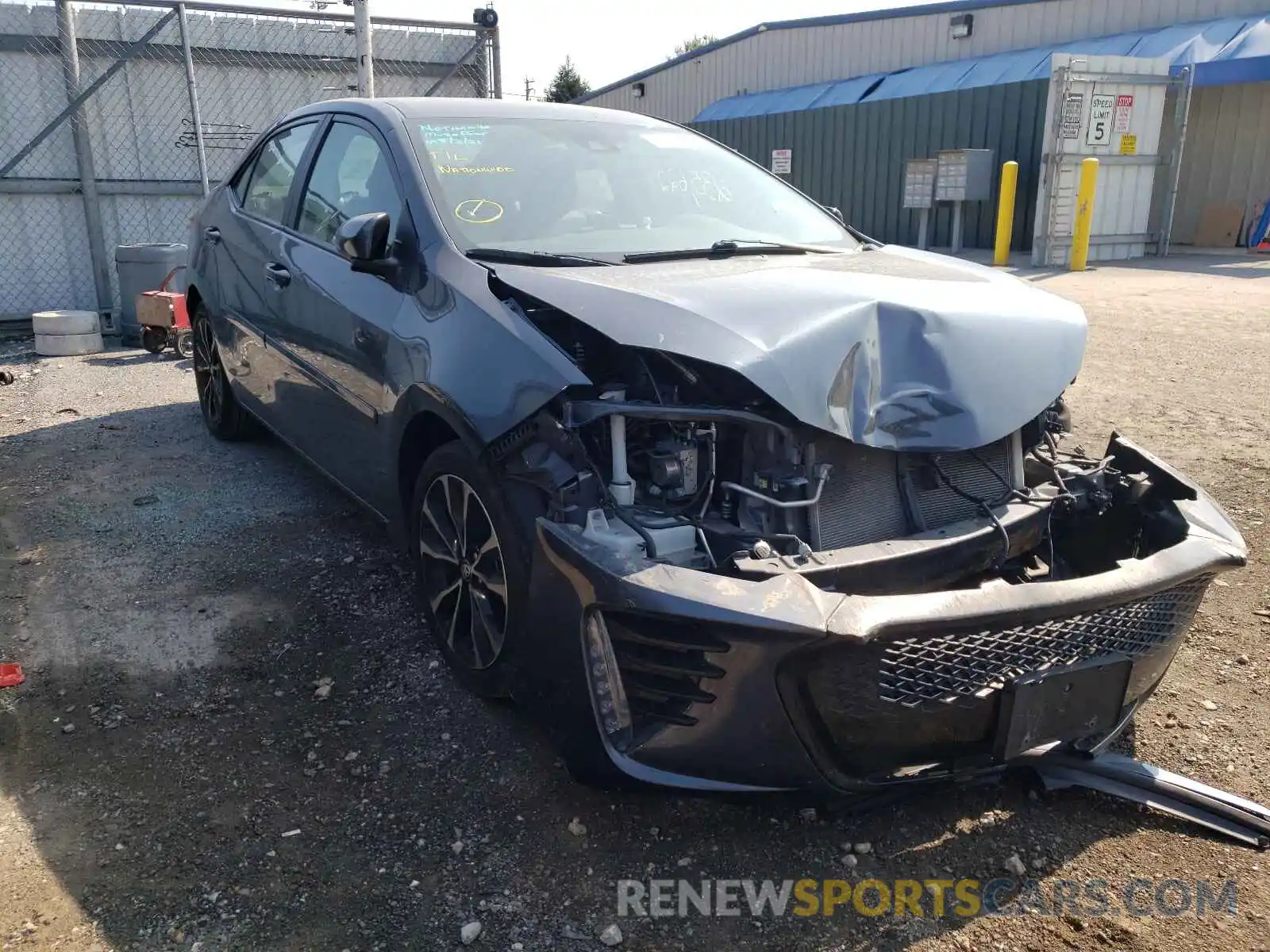 1 Photograph of a damaged car 2T1BURHE8KC166597 TOYOTA COROLLA 2019