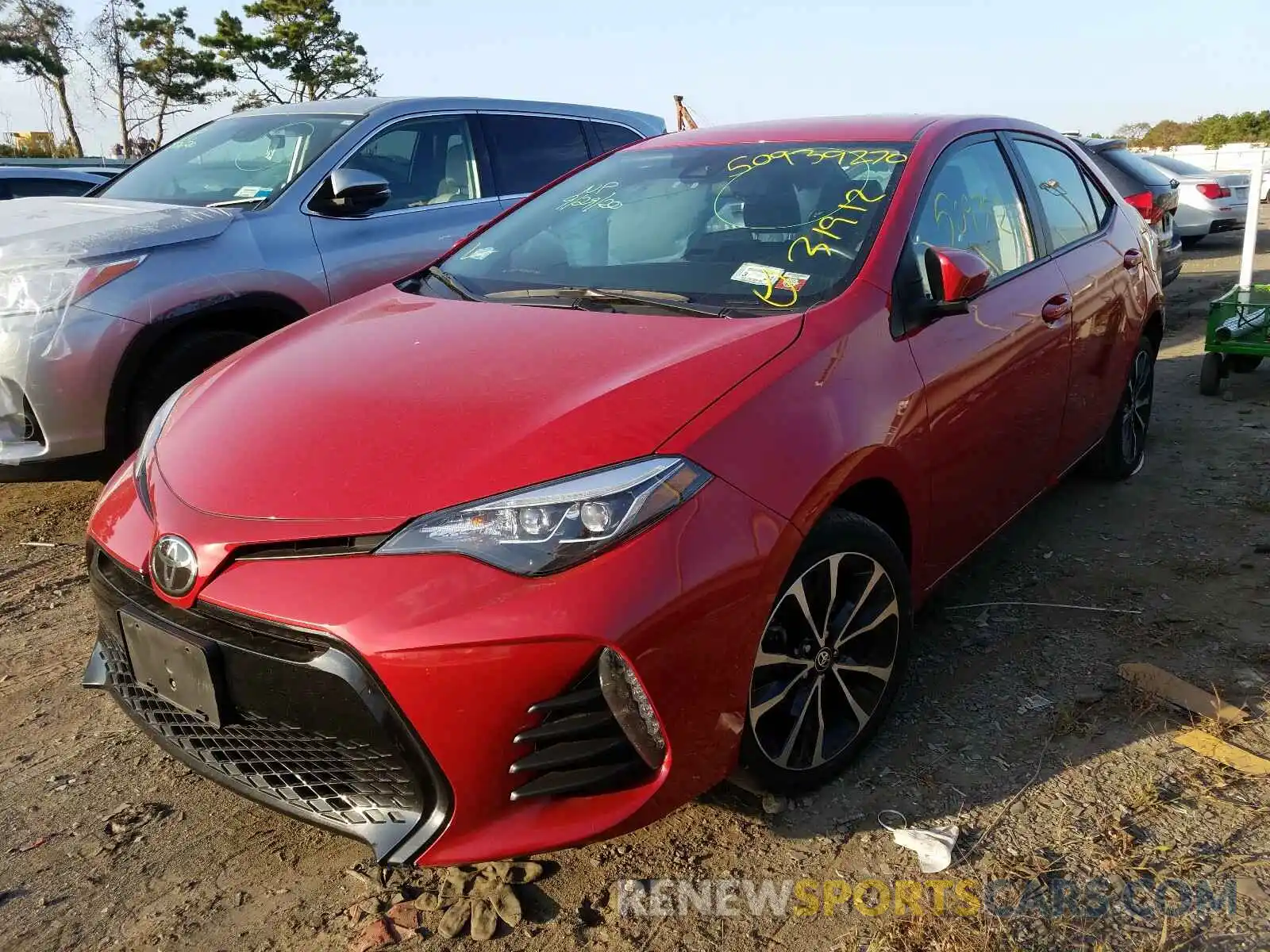 2 Photograph of a damaged car 2T1BURHE8KC166664 TOYOTA COROLLA 2019