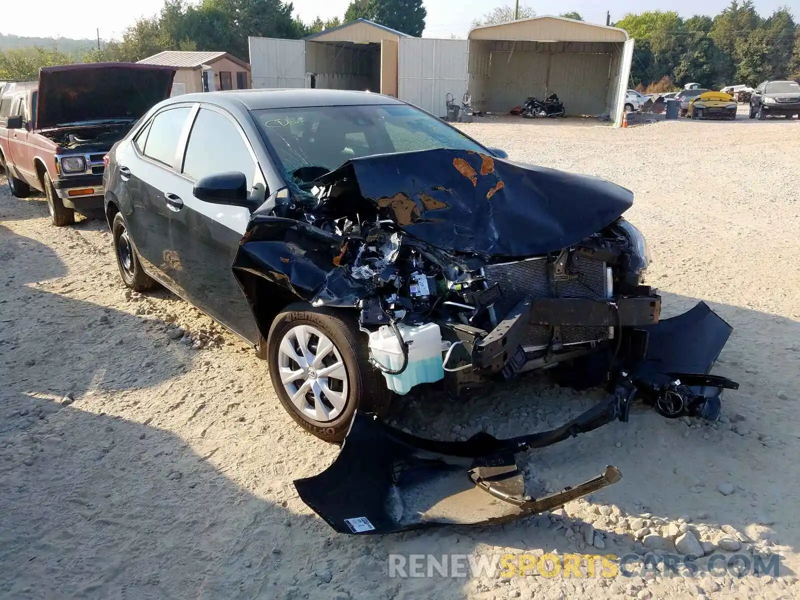 1 Photograph of a damaged car 2T1BURHE8KC166714 TOYOTA COROLLA 2019