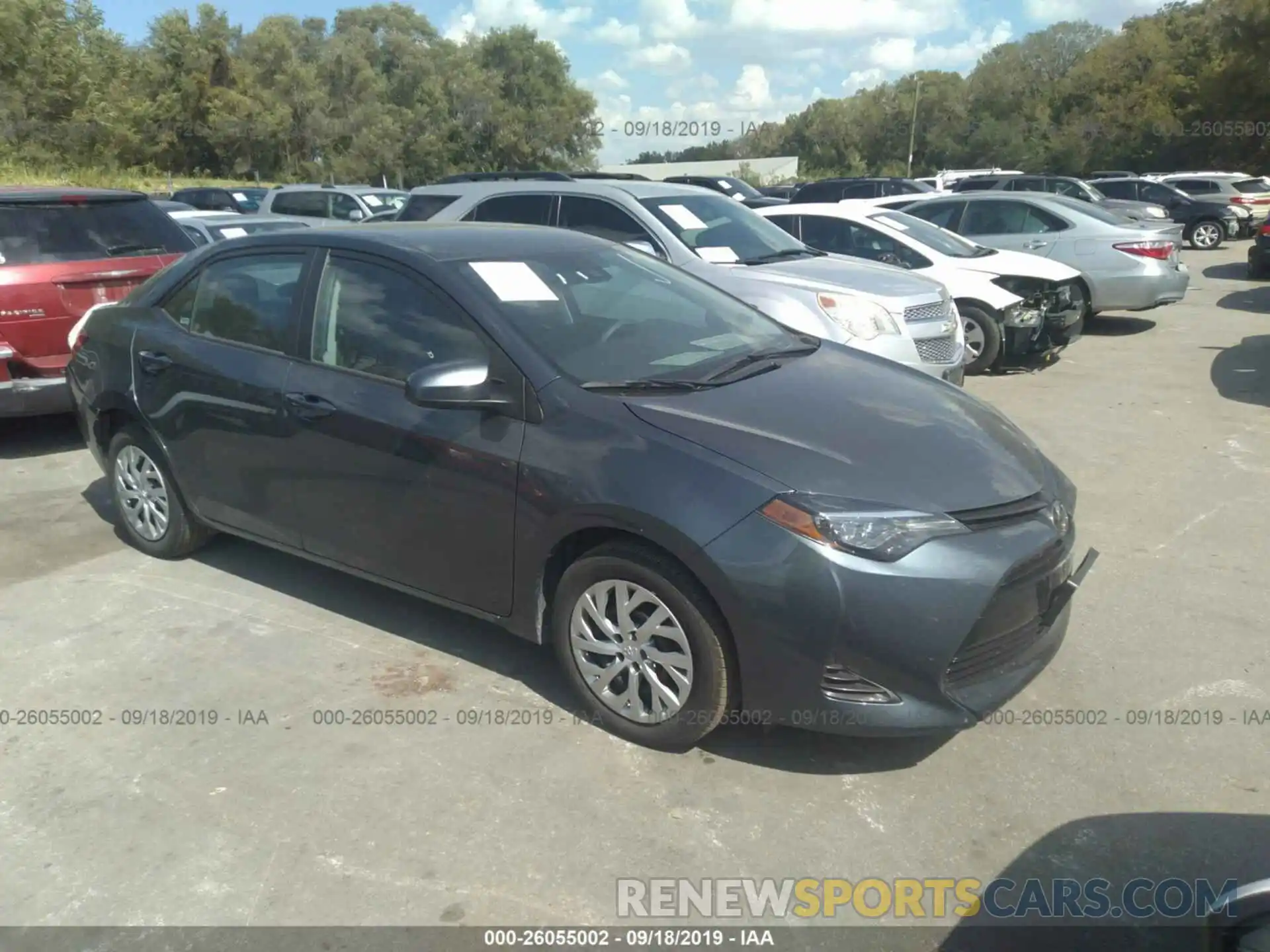 1 Photograph of a damaged car 2T1BURHE8KC167104 TOYOTA COROLLA 2019