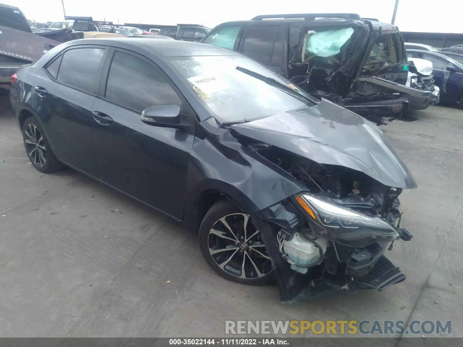 1 Photograph of a damaged car 2T1BURHE8KC167197 TOYOTA COROLLA 2019