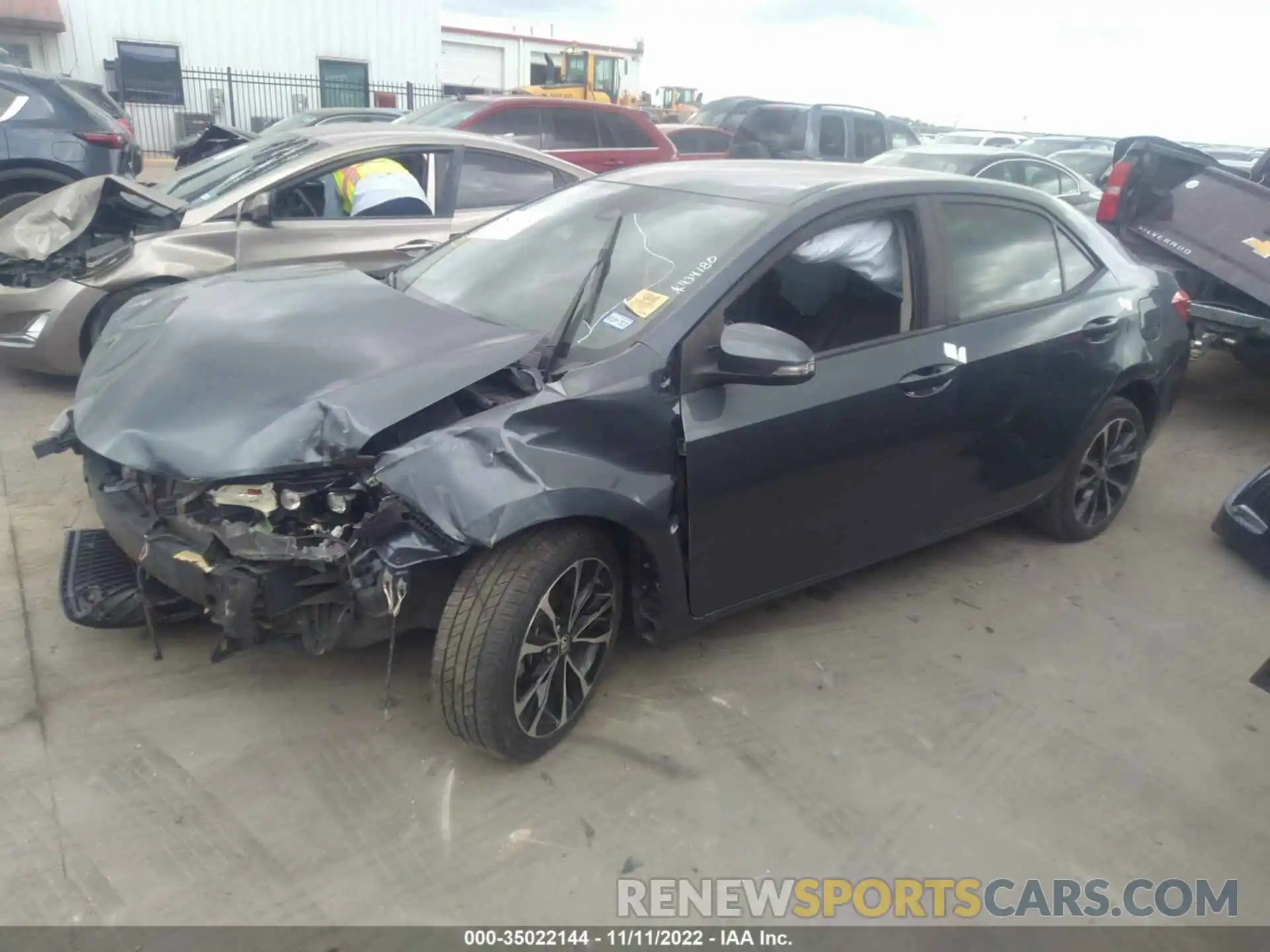 2 Photograph of a damaged car 2T1BURHE8KC167197 TOYOTA COROLLA 2019