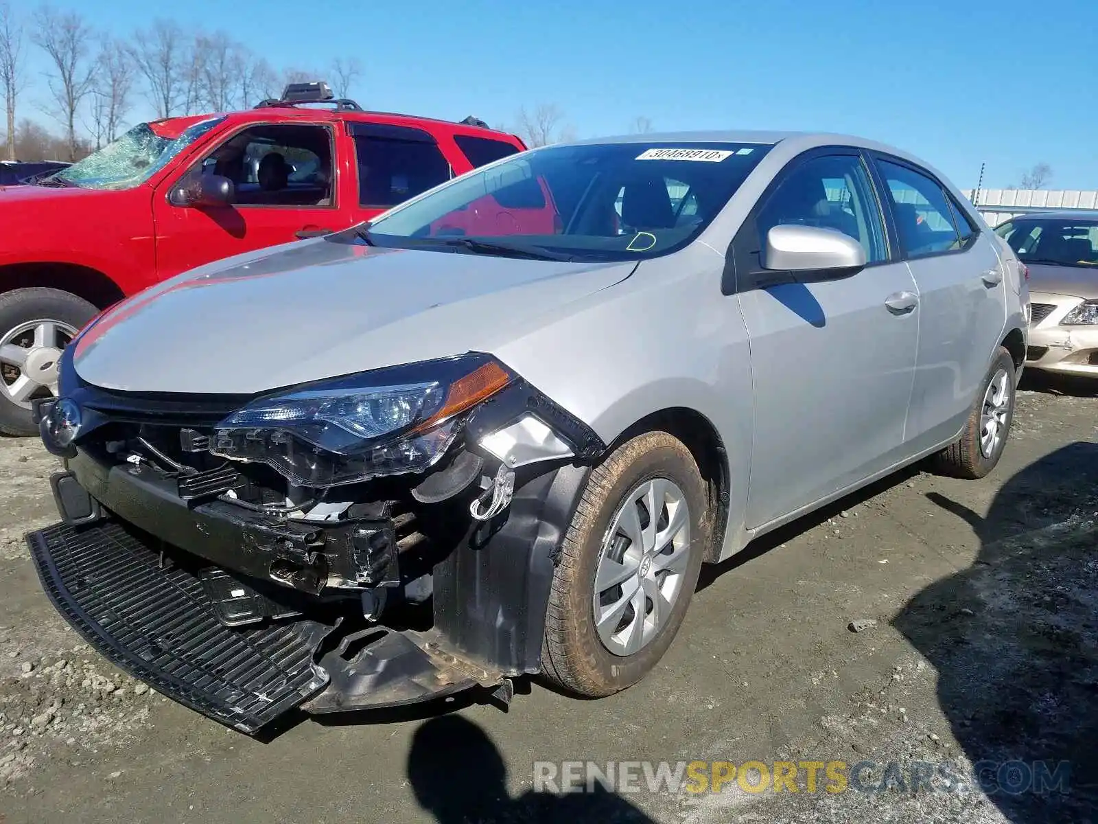 2 Photograph of a damaged car 2T1BURHE8KC167314 TOYOTA COROLLA 2019