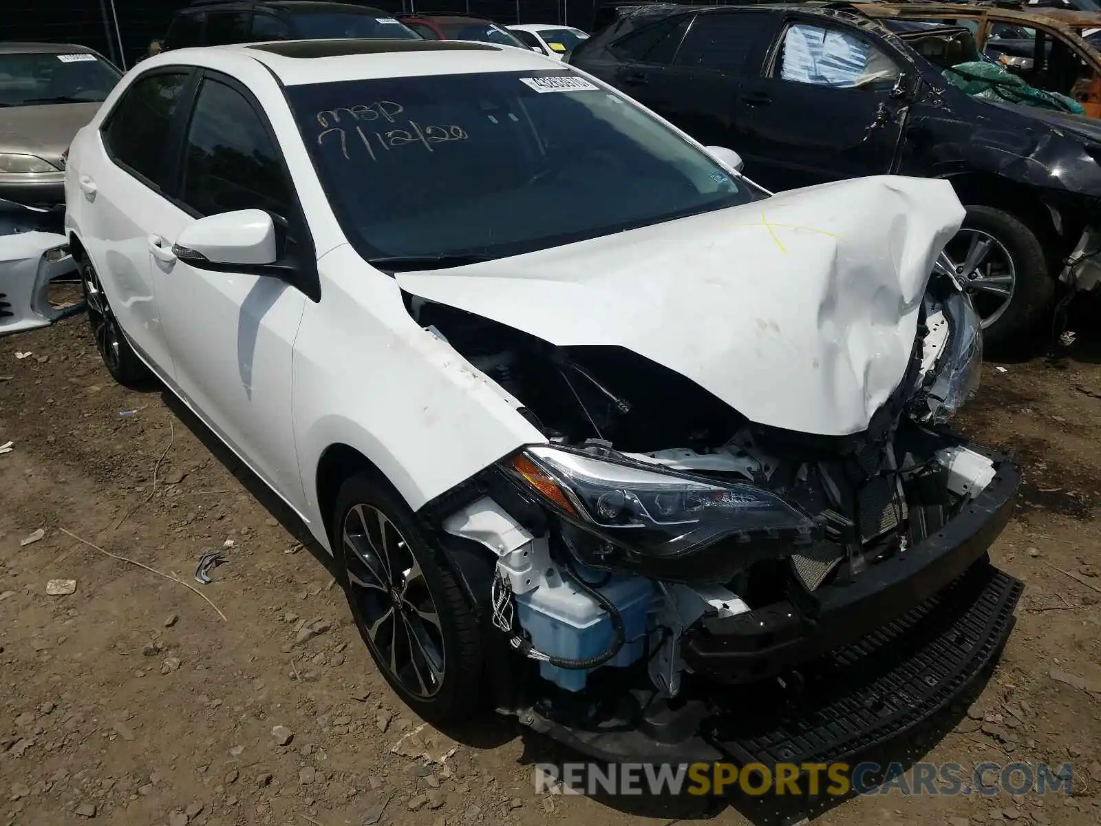 1 Photograph of a damaged car 2T1BURHE8KC167815 TOYOTA COROLLA 2019