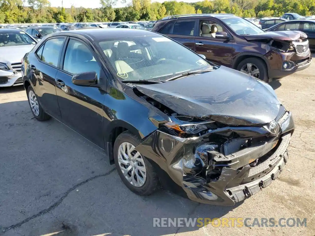 1 Photograph of a damaged car 2T1BURHE8KC168074 TOYOTA COROLLA 2019