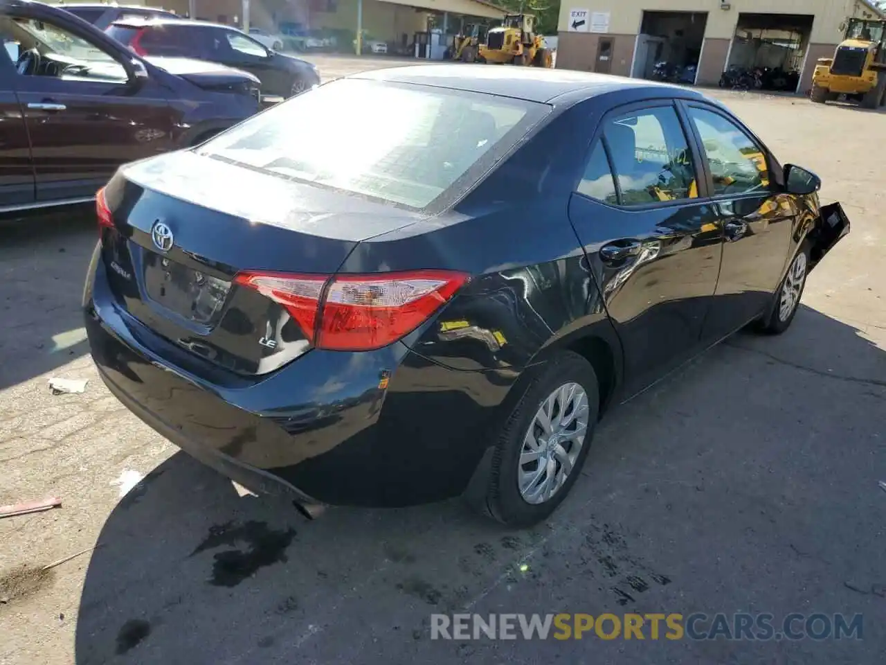 4 Photograph of a damaged car 2T1BURHE8KC168074 TOYOTA COROLLA 2019