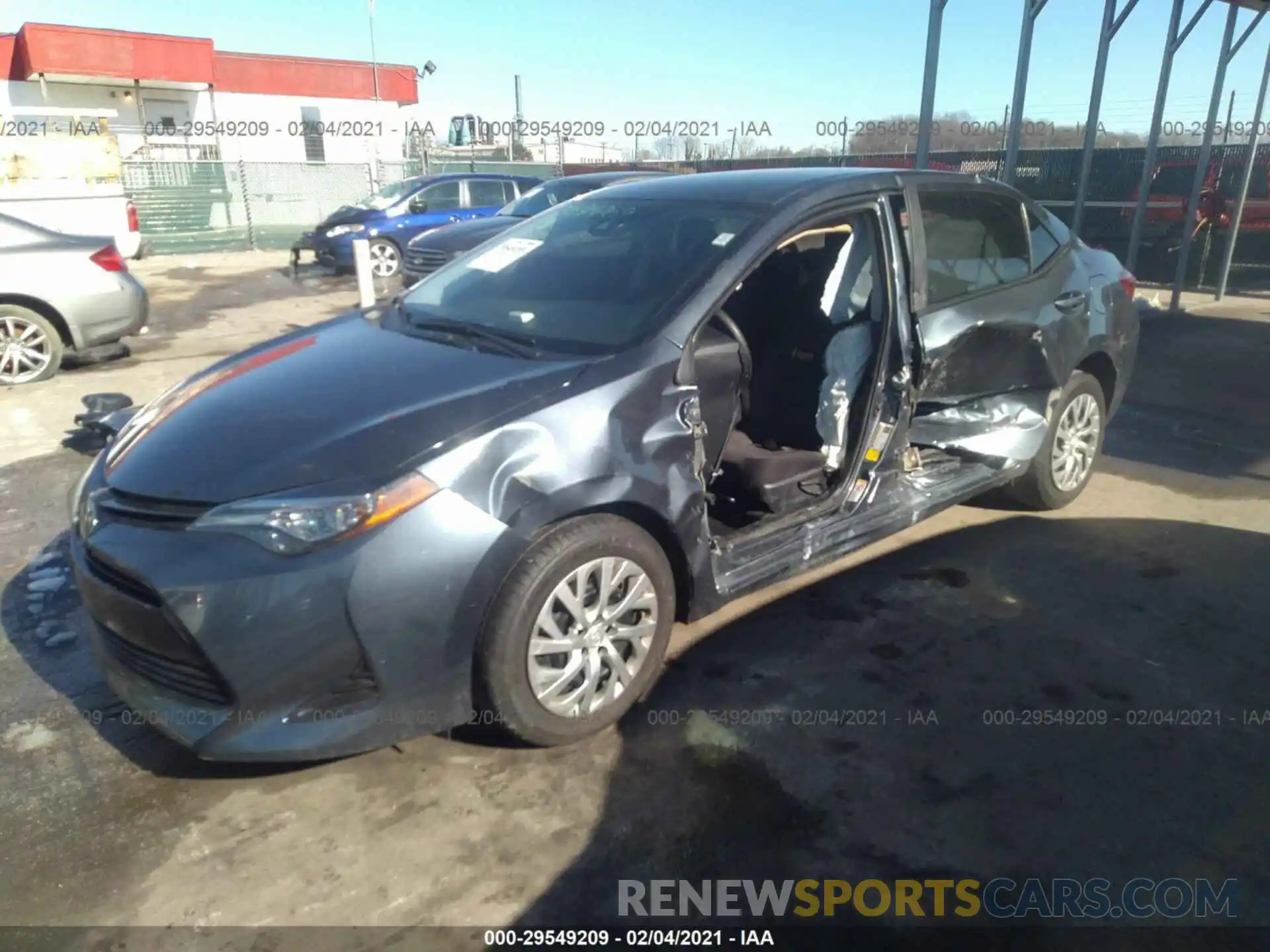 2 Photograph of a damaged car 2T1BURHE8KC168673 TOYOTA COROLLA 2019