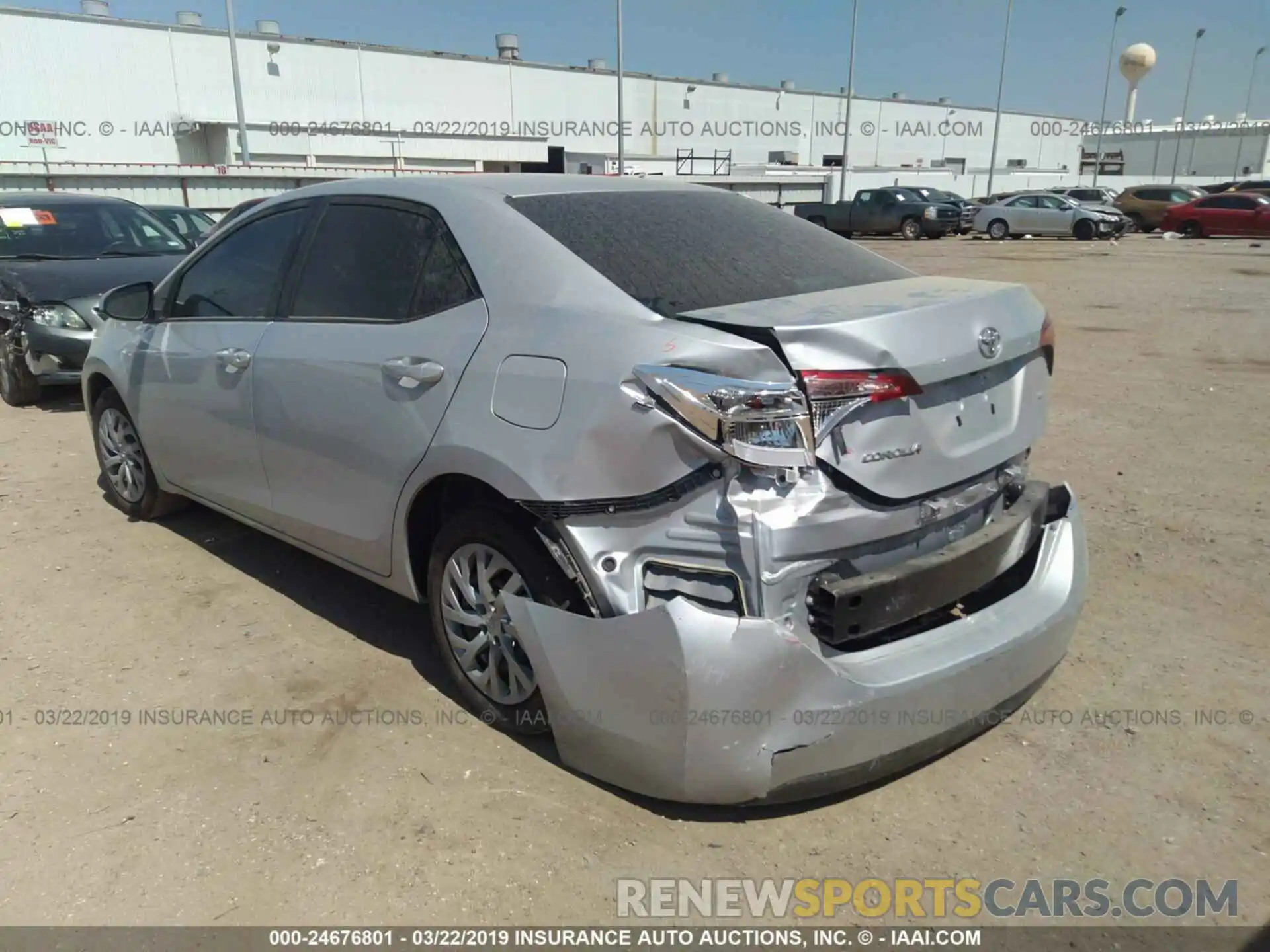 3 Photograph of a damaged car 2T1BURHE8KC168690 TOYOTA COROLLA 2019