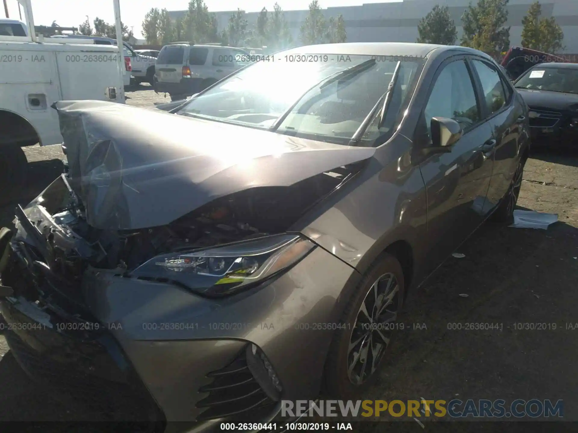 2 Photograph of a damaged car 2T1BURHE8KC170178 TOYOTA COROLLA 2019