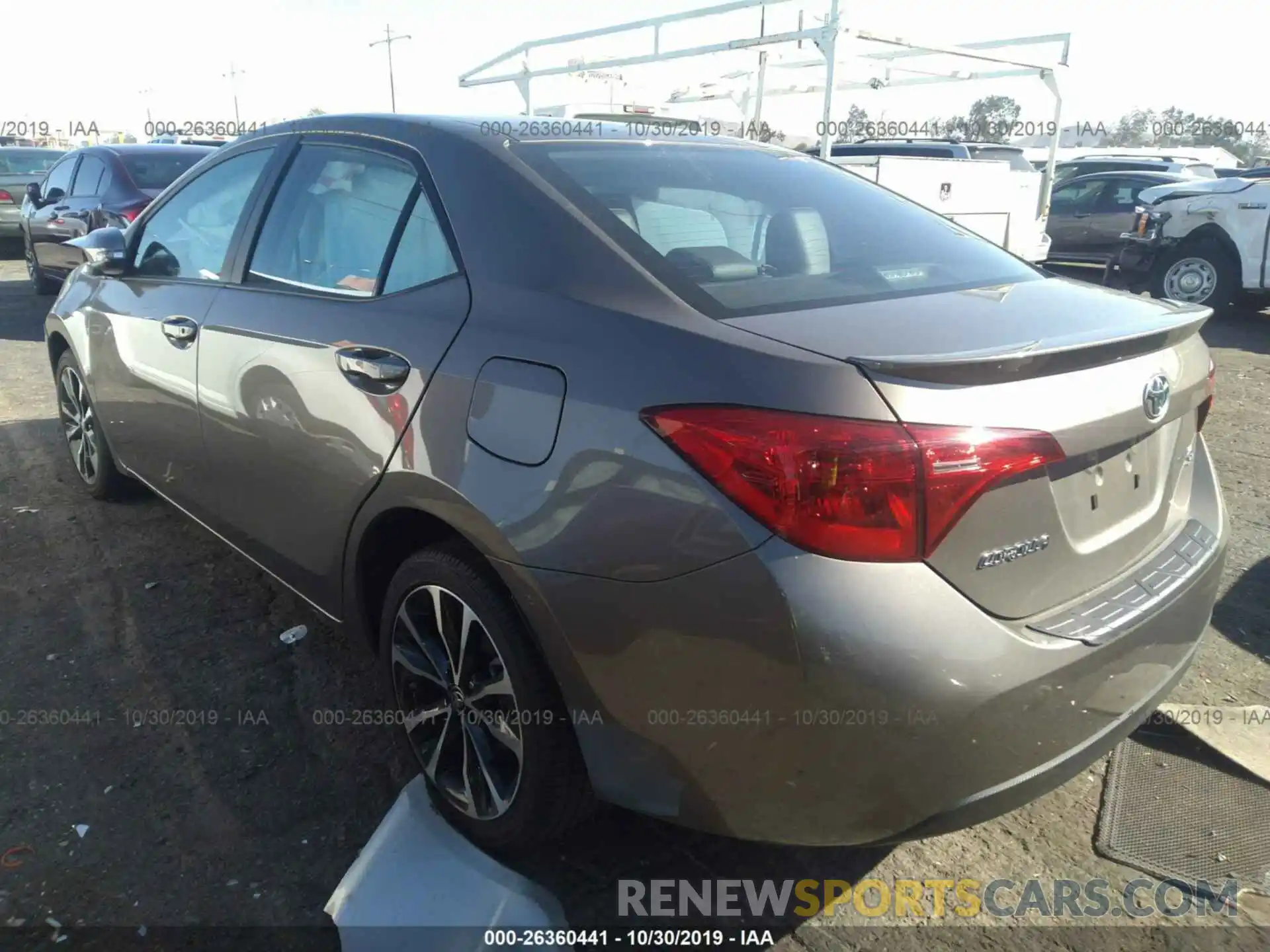 3 Photograph of a damaged car 2T1BURHE8KC170178 TOYOTA COROLLA 2019