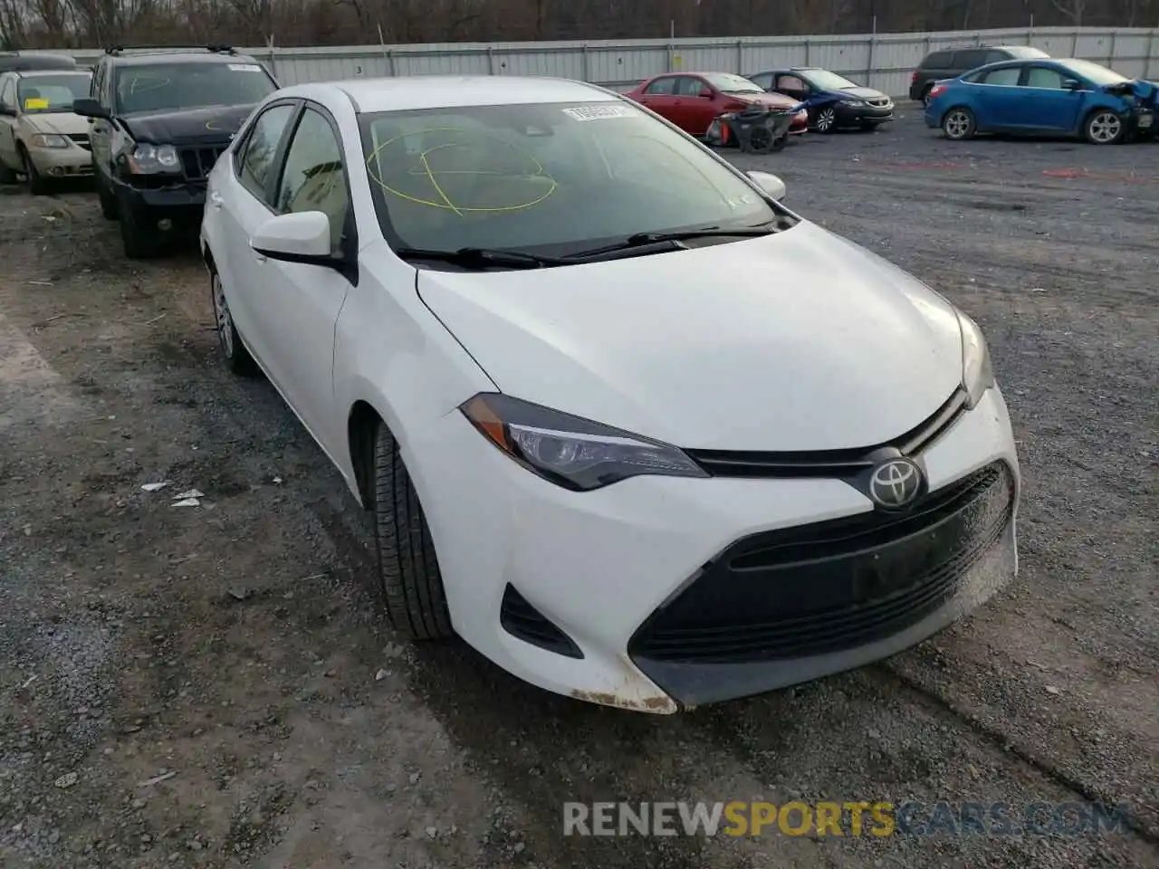 1 Photograph of a damaged car 2T1BURHE8KC171069 TOYOTA COROLLA 2019