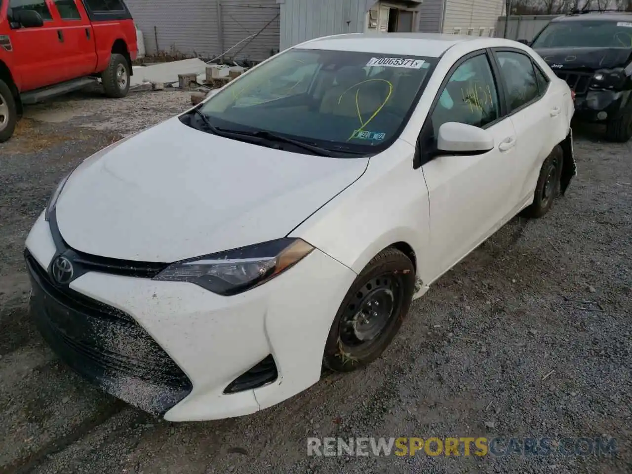 2 Photograph of a damaged car 2T1BURHE8KC171069 TOYOTA COROLLA 2019