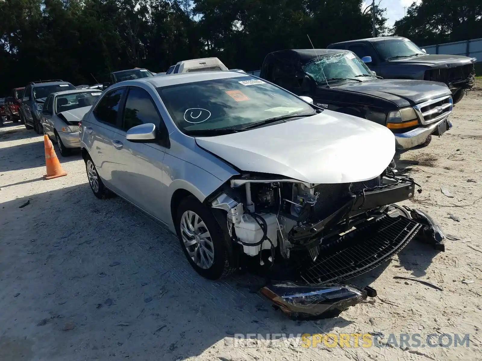 1 Photograph of a damaged car 2T1BURHE8KC171248 TOYOTA COROLLA 2019