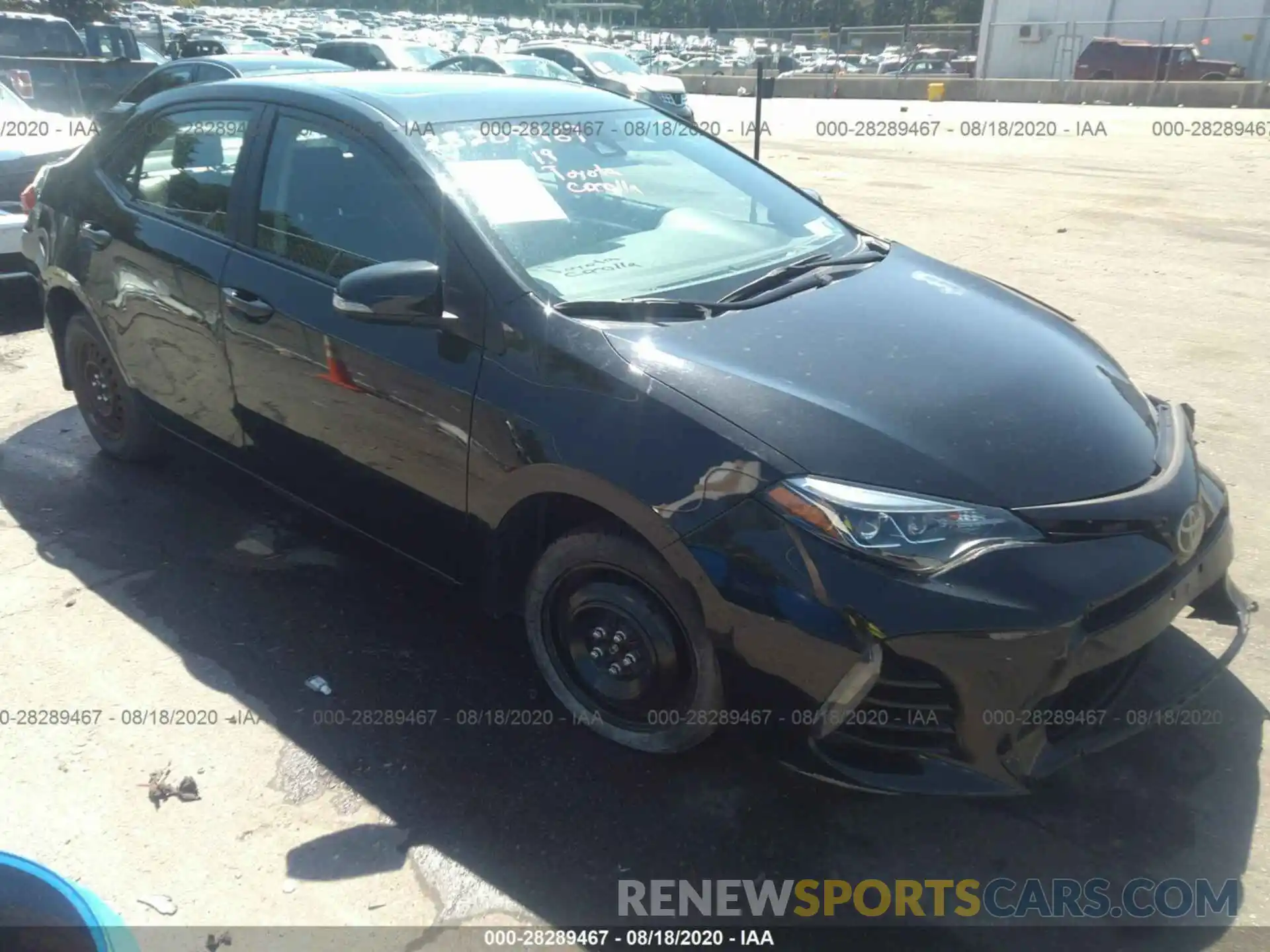 1 Photograph of a damaged car 2T1BURHE8KC171699 TOYOTA COROLLA 2019