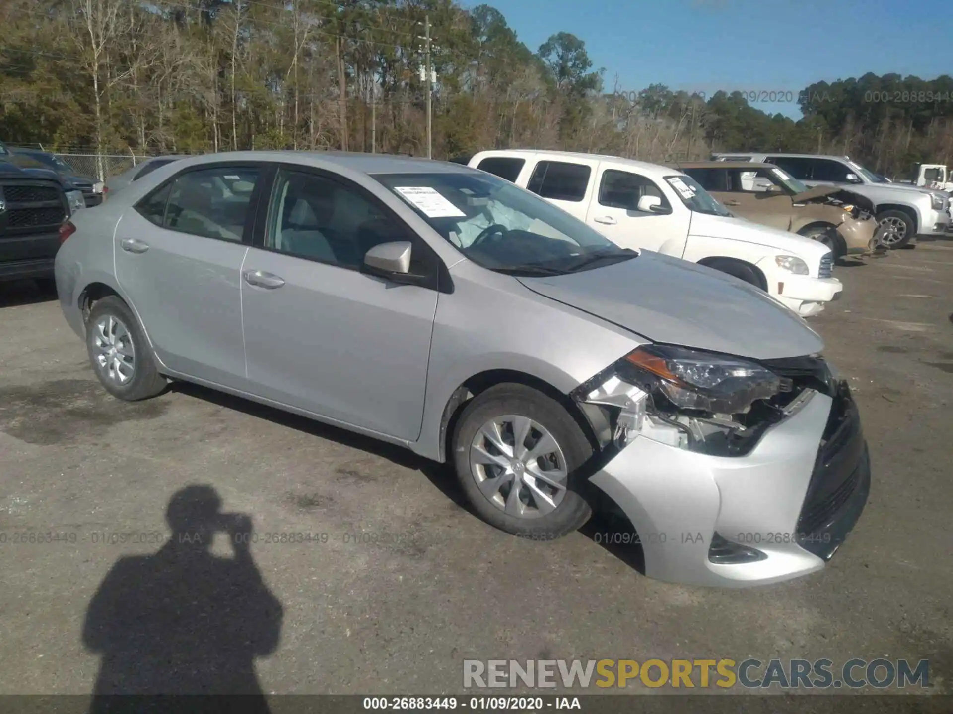 1 Photograph of a damaged car 2T1BURHE8KC171816 TOYOTA COROLLA 2019