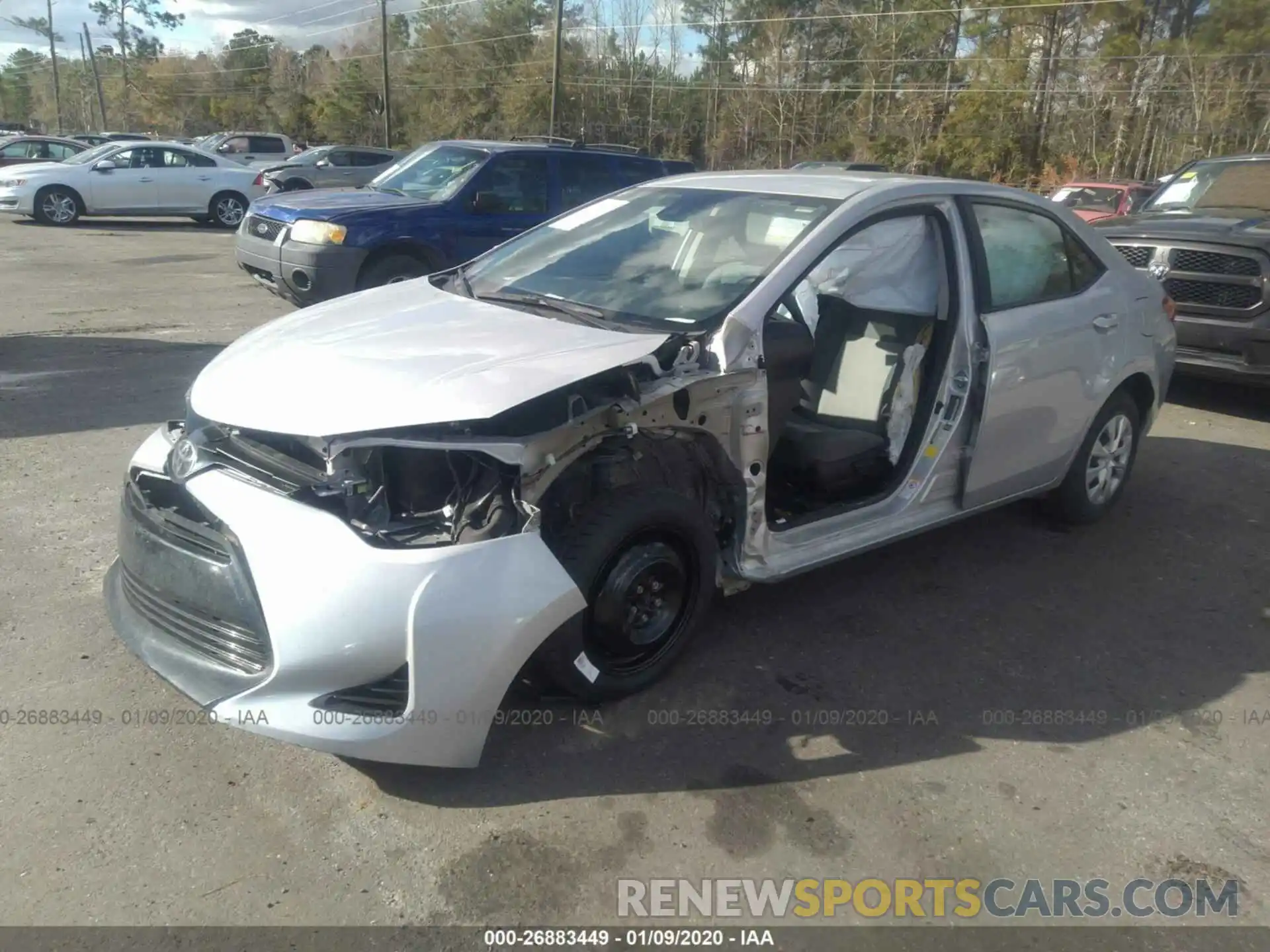 2 Photograph of a damaged car 2T1BURHE8KC171816 TOYOTA COROLLA 2019