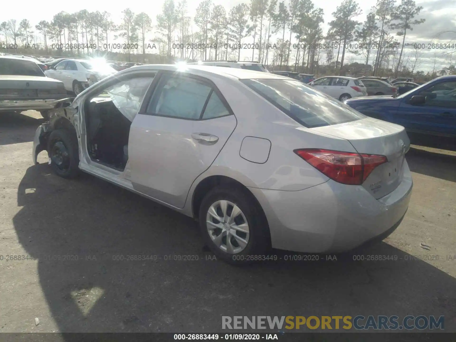 3 Photograph of a damaged car 2T1BURHE8KC171816 TOYOTA COROLLA 2019