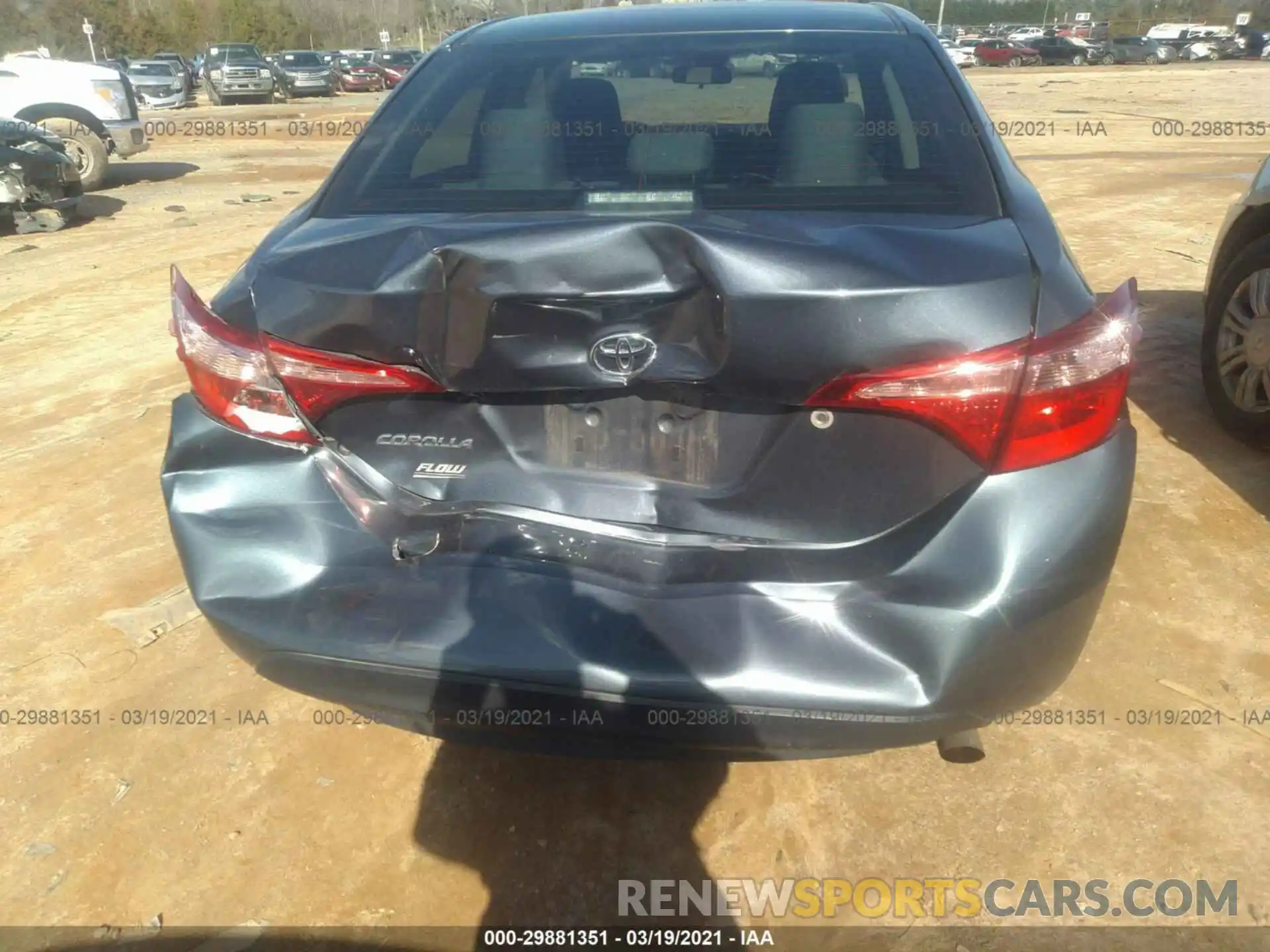 6 Photograph of a damaged car 2T1BURHE8KC172738 TOYOTA COROLLA 2019