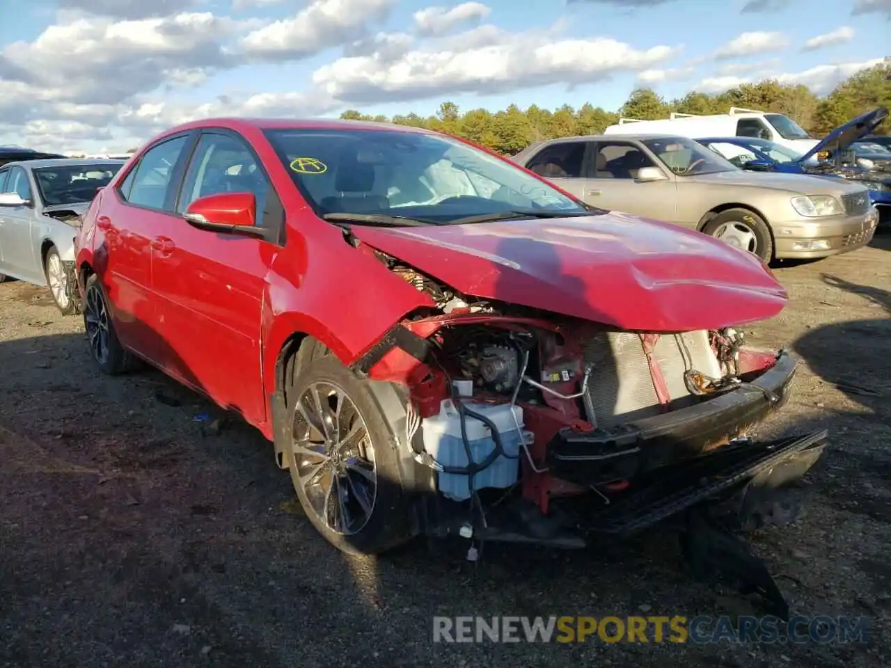 1 Photograph of a damaged car 2T1BURHE8KC172769 TOYOTA COROLLA 2019