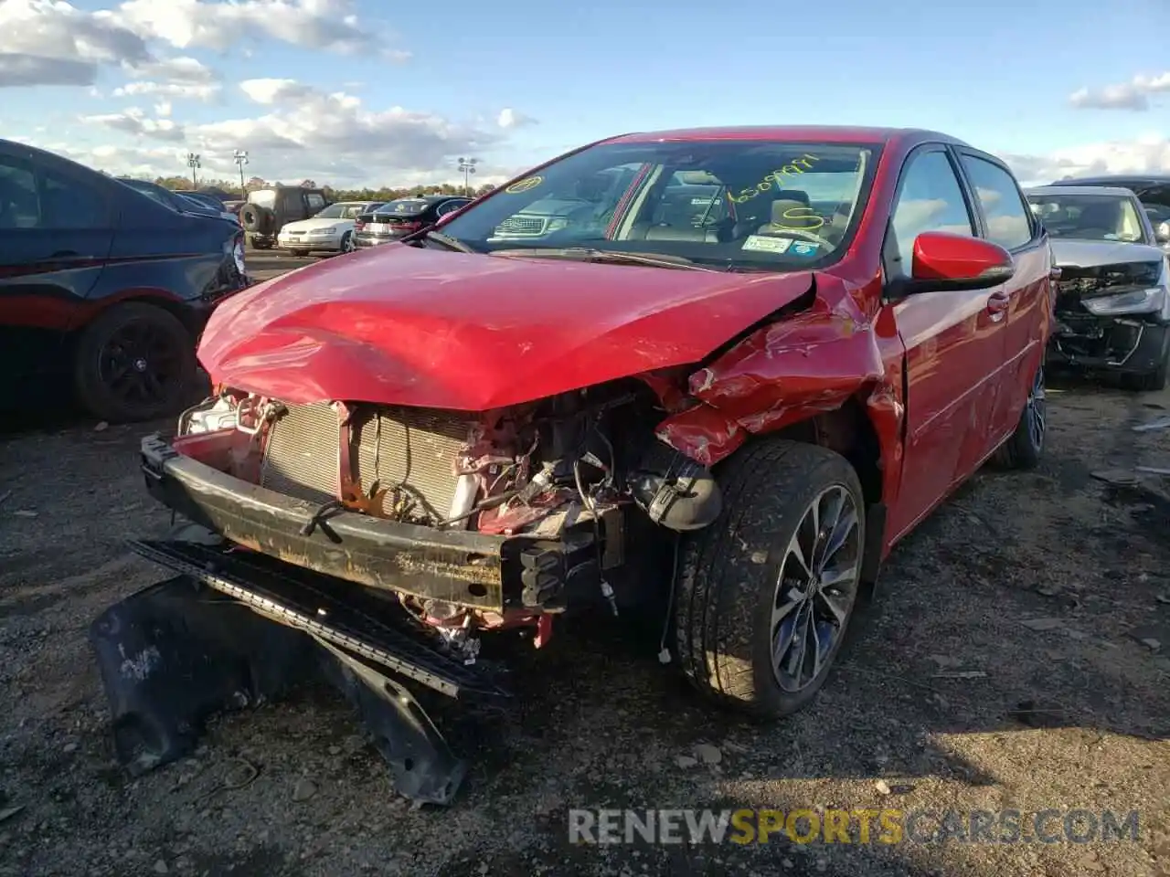 2 Photograph of a damaged car 2T1BURHE8KC172769 TOYOTA COROLLA 2019