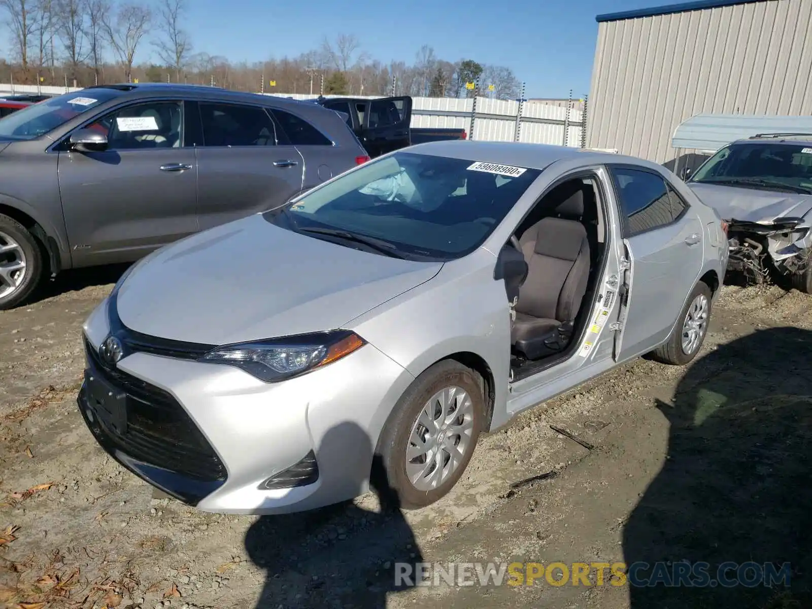 2 Photograph of a damaged car 2T1BURHE8KC172853 TOYOTA COROLLA 2019