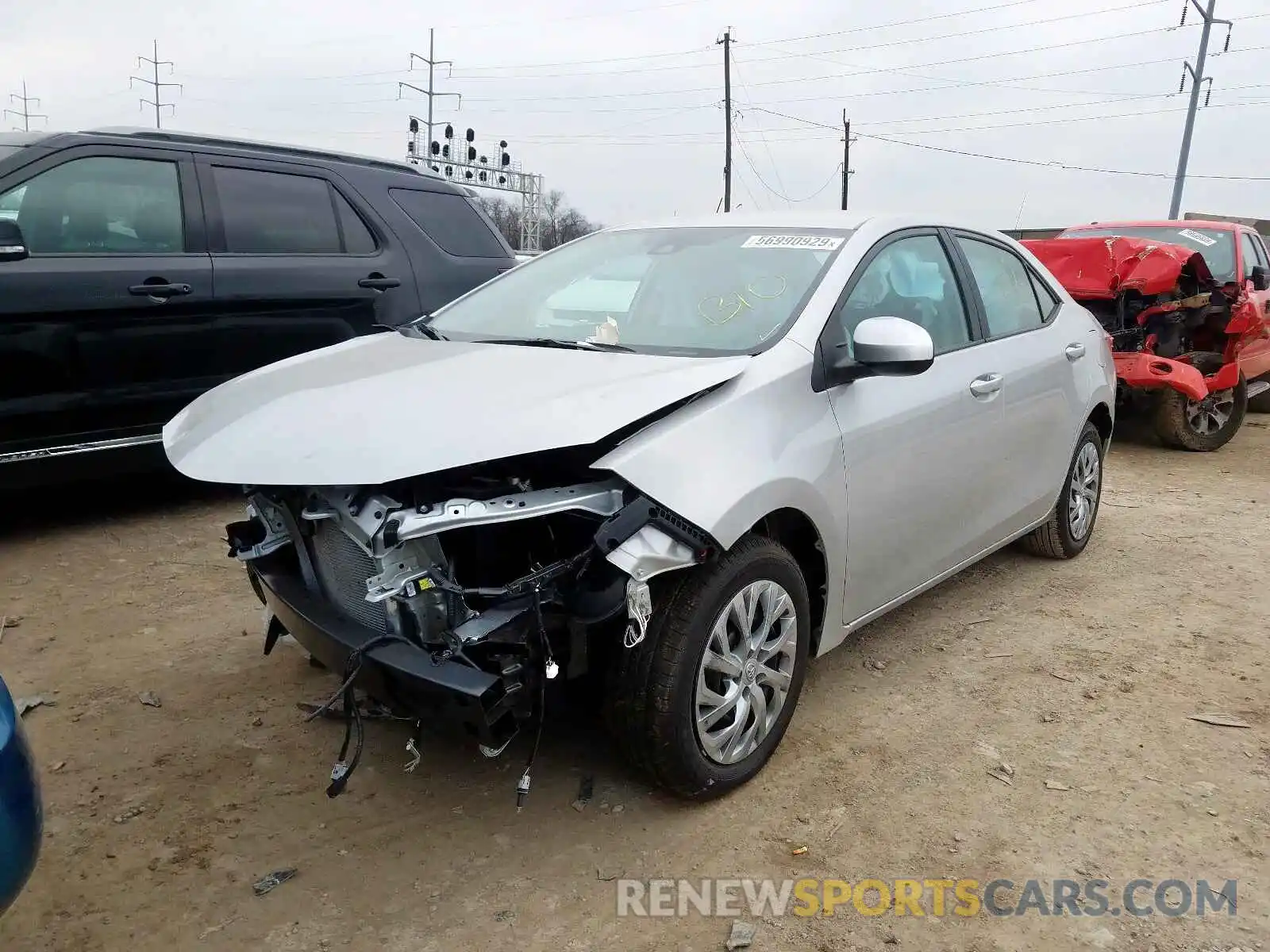 2 Фотография поврежденного автомобиля 2T1BURHE8KC172920 TOYOTA COROLLA 2019