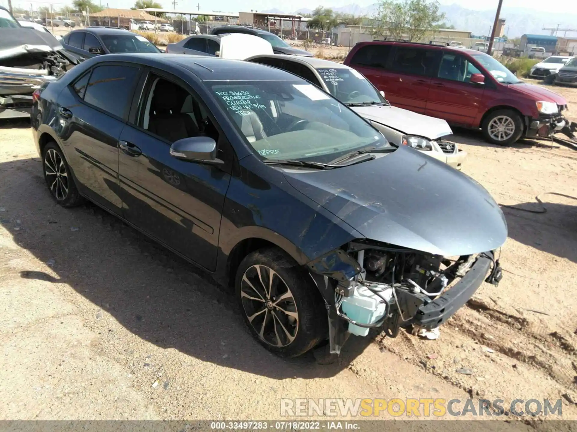 1 Photograph of a damaged car 2T1BURHE8KC174005 TOYOTA COROLLA 2019