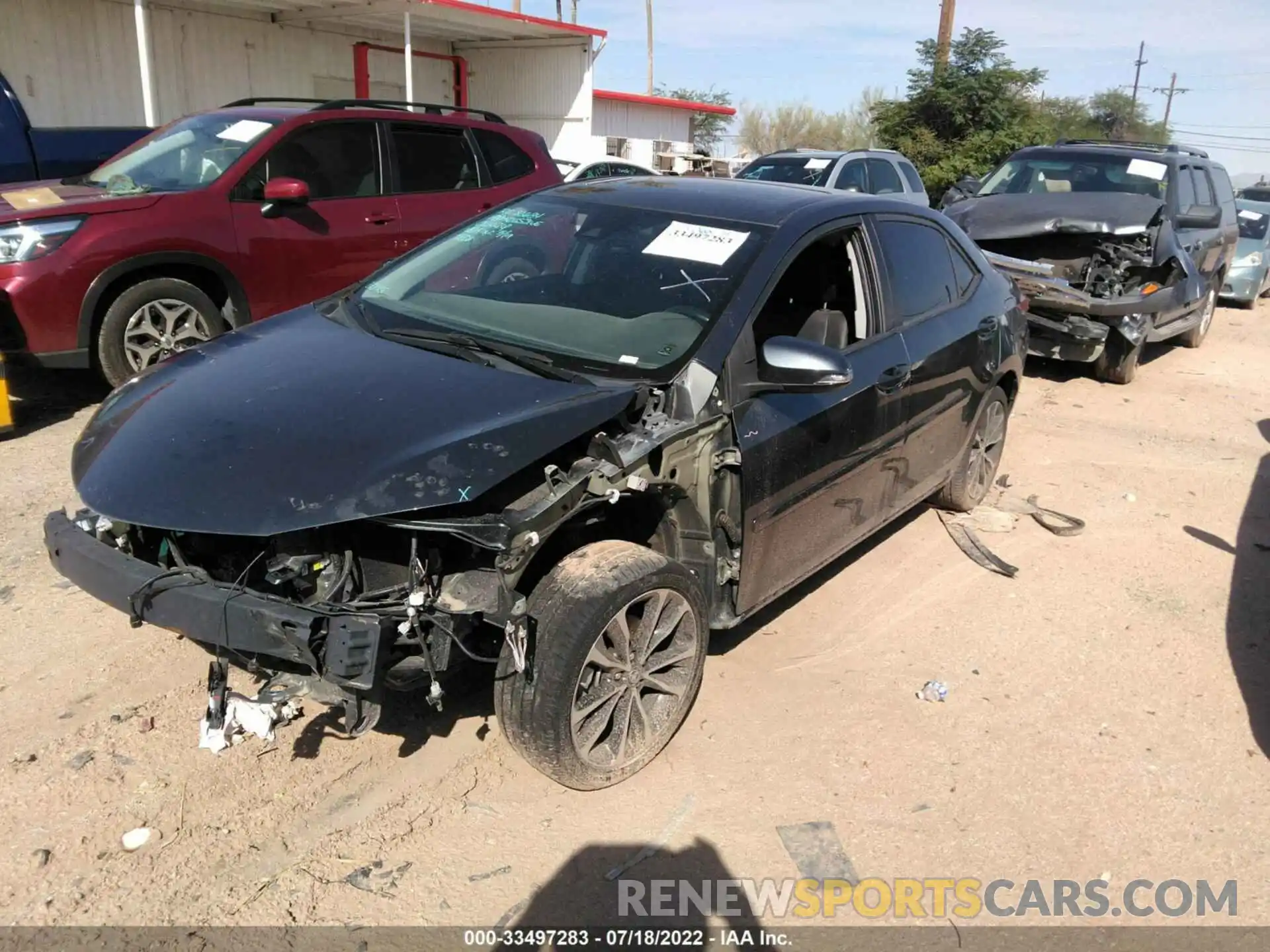 2 Photograph of a damaged car 2T1BURHE8KC174005 TOYOTA COROLLA 2019