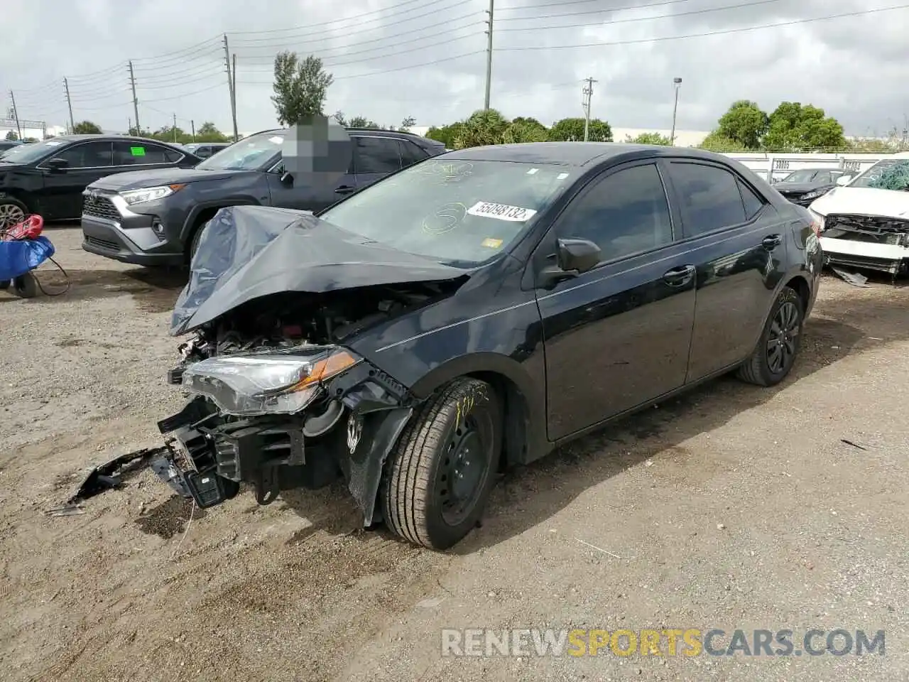 2 Photograph of a damaged car 2T1BURHE8KC174148 TOYOTA COROLLA 2019