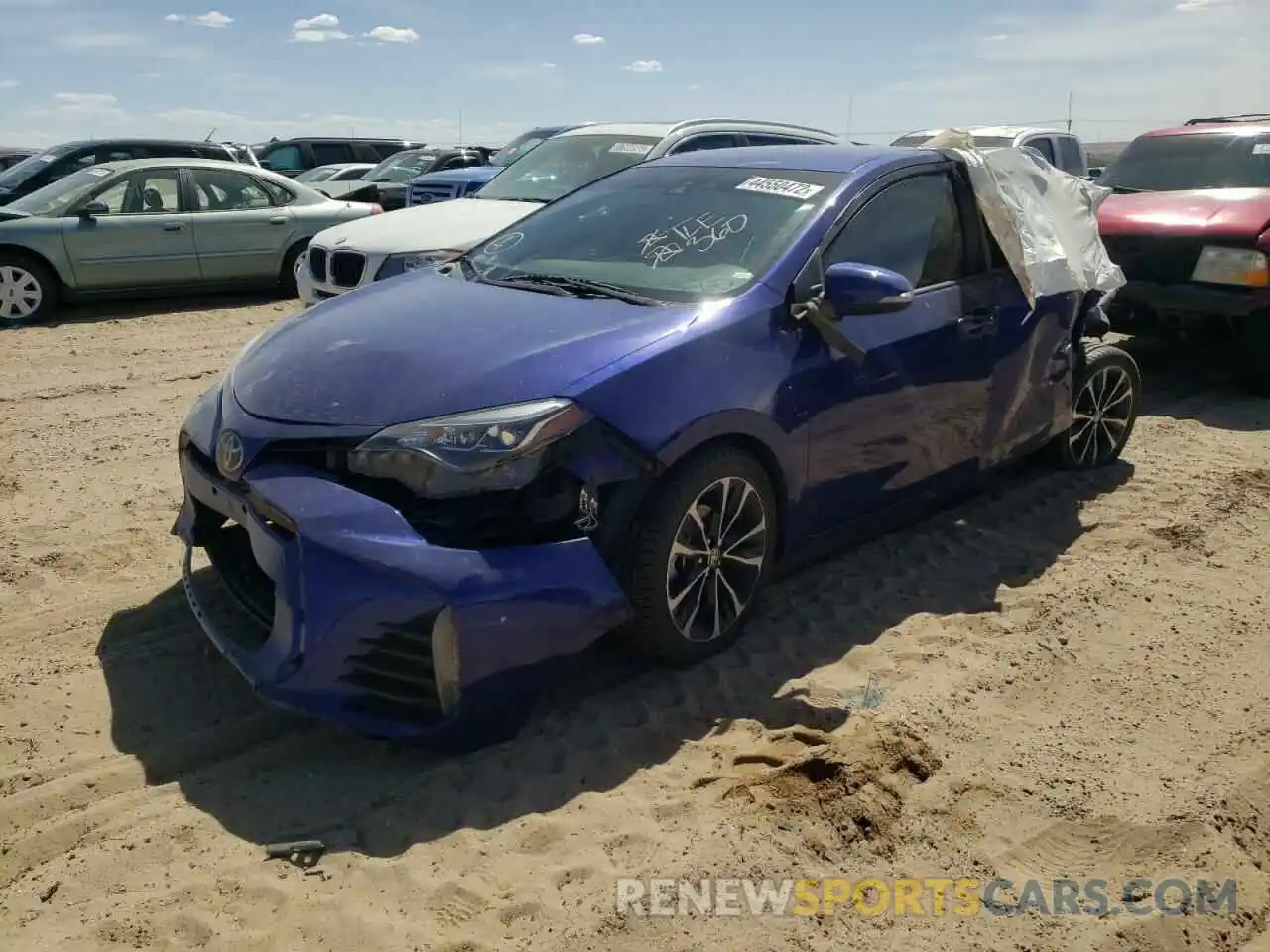 2 Фотография поврежденного автомобиля 2T1BURHE8KC174389 TOYOTA COROLLA 2019