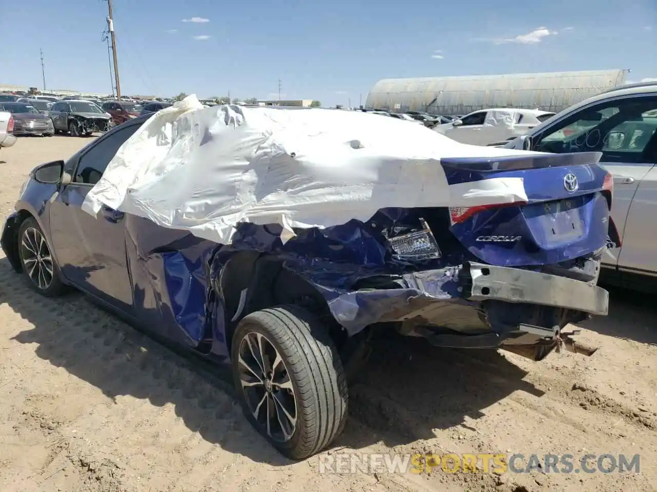 3 Photograph of a damaged car 2T1BURHE8KC174389 TOYOTA COROLLA 2019