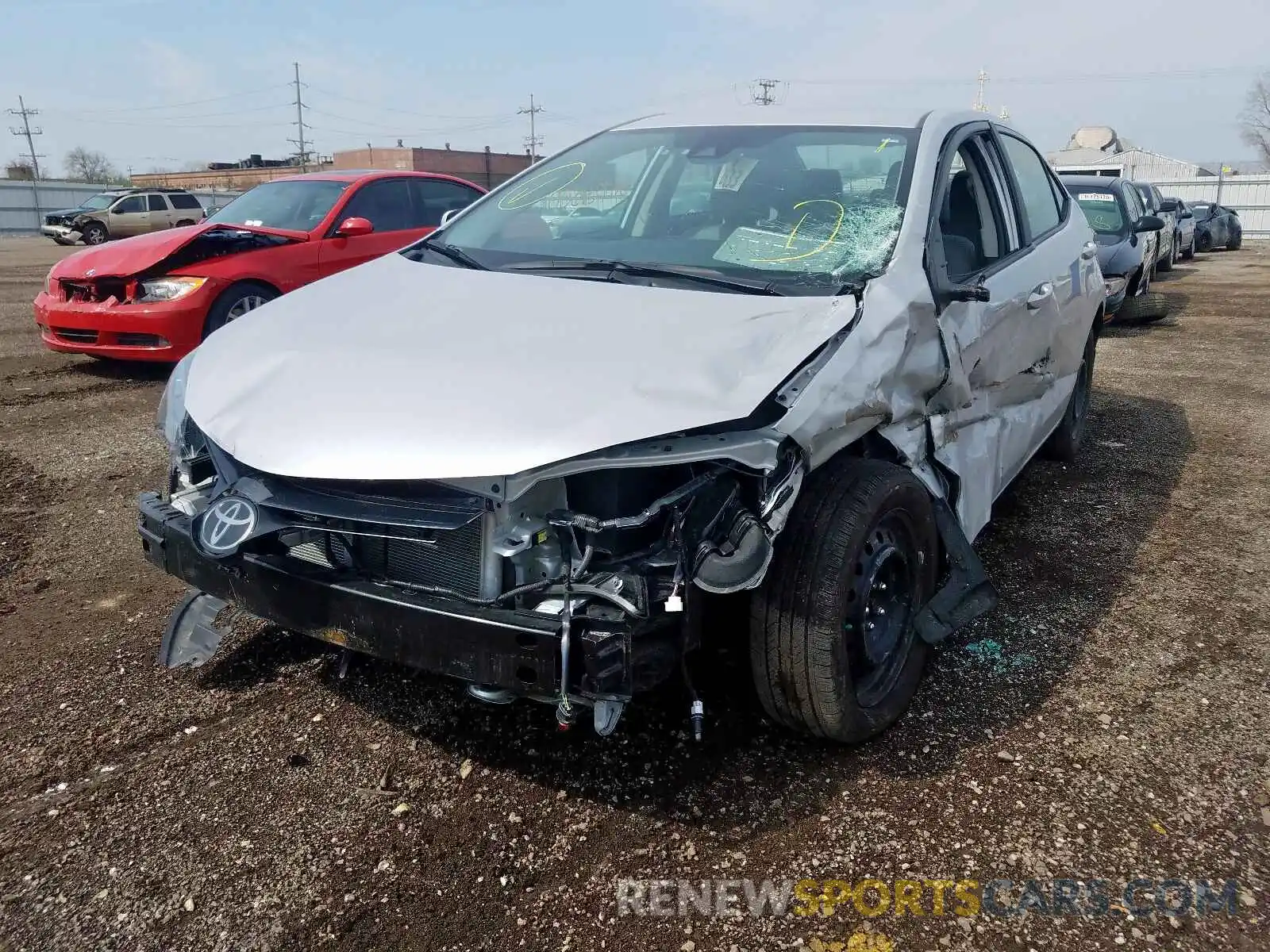 2 Фотография поврежденного автомобиля 2T1BURHE8KC174506 TOYOTA COROLLA 2019