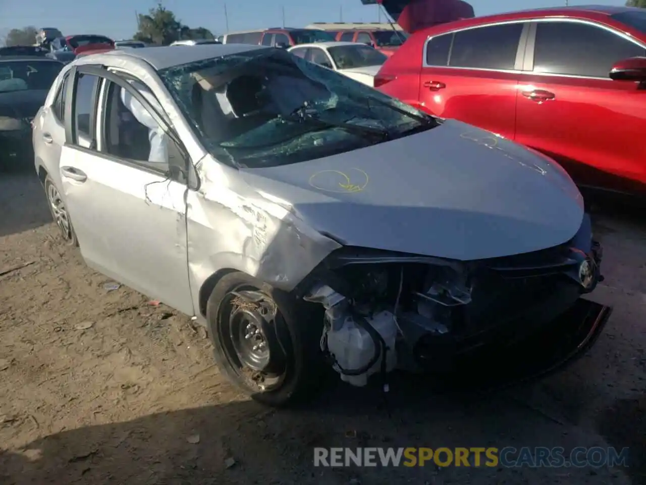 1 Photograph of a damaged car 2T1BURHE8KC174781 TOYOTA COROLLA 2019