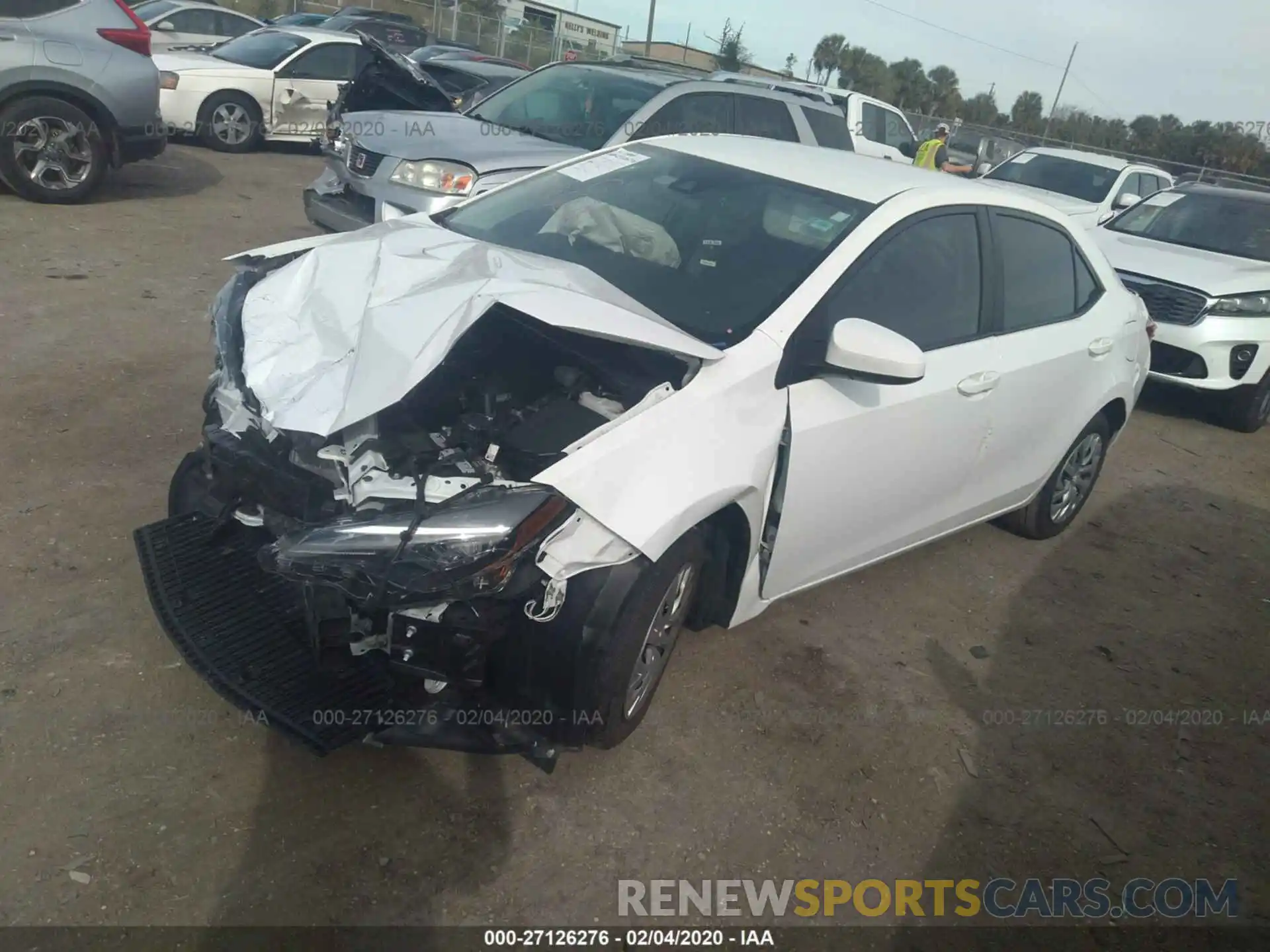 2 Photograph of a damaged car 2T1BURHE8KC175557 TOYOTA COROLLA 2019