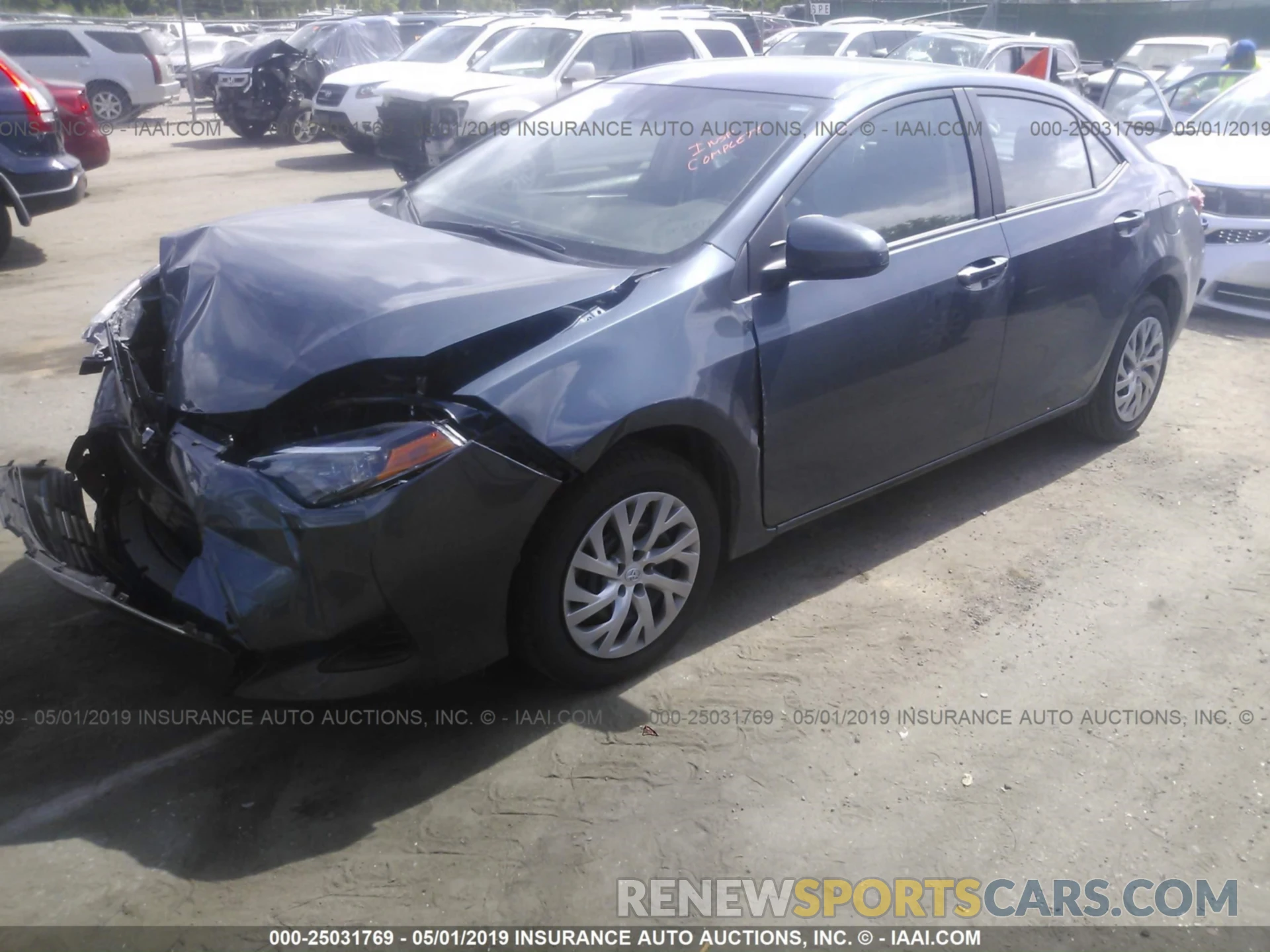 2 Photograph of a damaged car 2T1BURHE8KC176448 TOYOTA COROLLA 2019