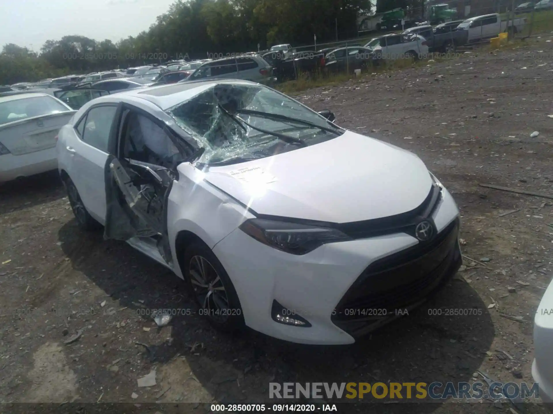 1 Photograph of a damaged car 2T1BURHE8KC176806 TOYOTA COROLLA 2019