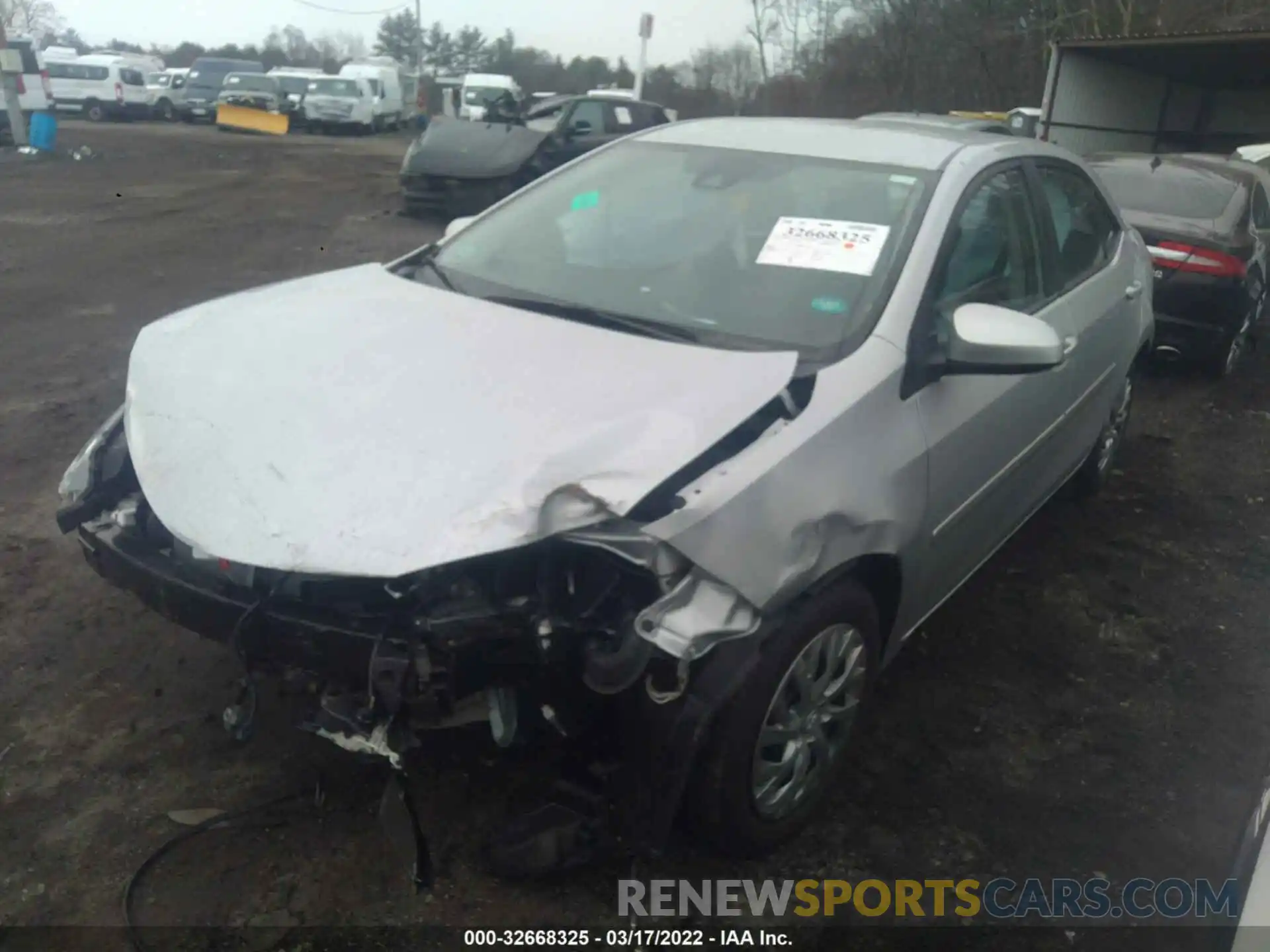 2 Photograph of a damaged car 2T1BURHE8KC176966 TOYOTA COROLLA 2019