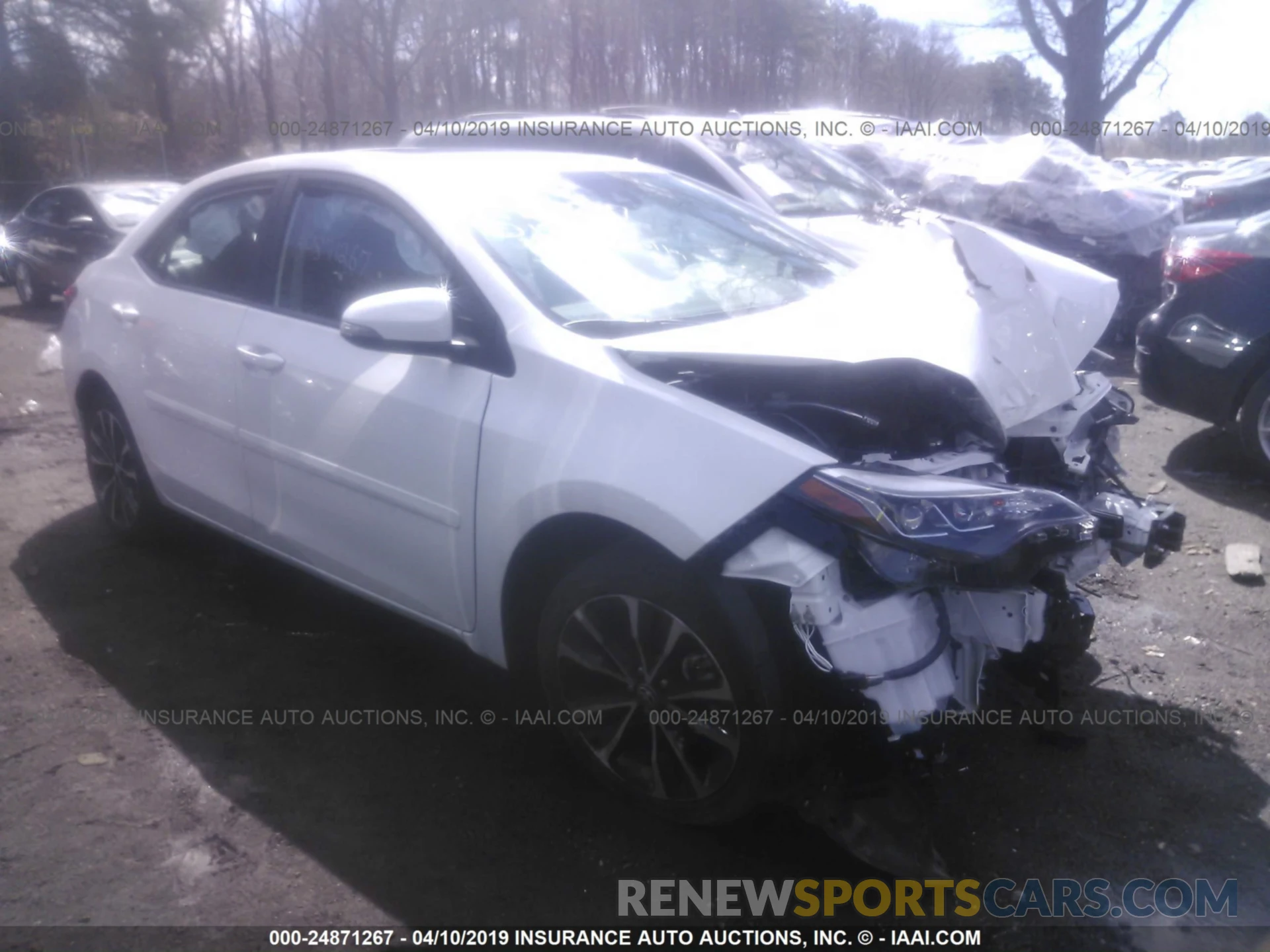 1 Photograph of a damaged car 2T1BURHE8KC177406 TOYOTA COROLLA 2019