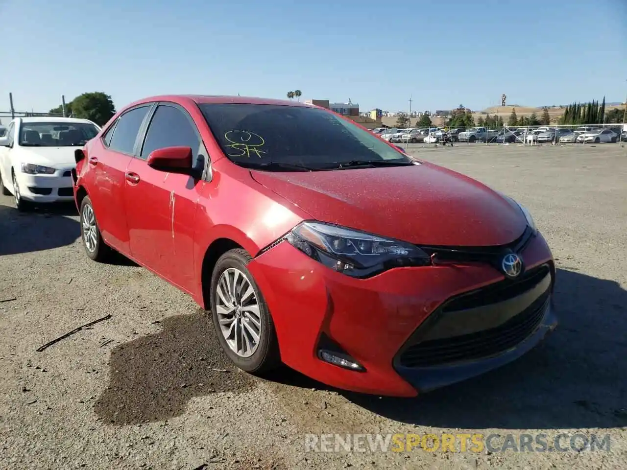 1 Photograph of a damaged car 2T1BURHE8KC177518 TOYOTA COROLLA 2019