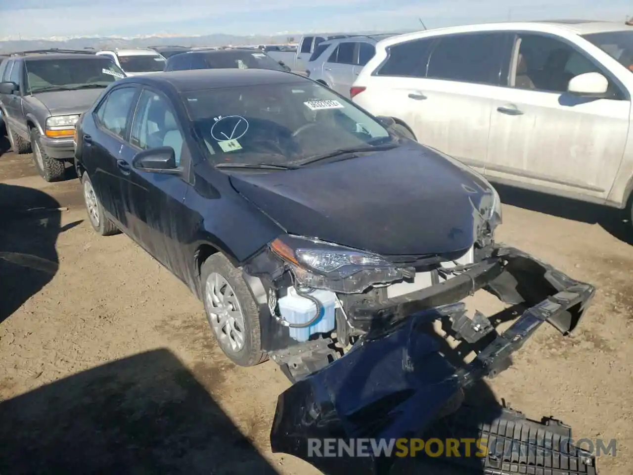 1 Photograph of a damaged car 2T1BURHE8KC178037 TOYOTA COROLLA 2019