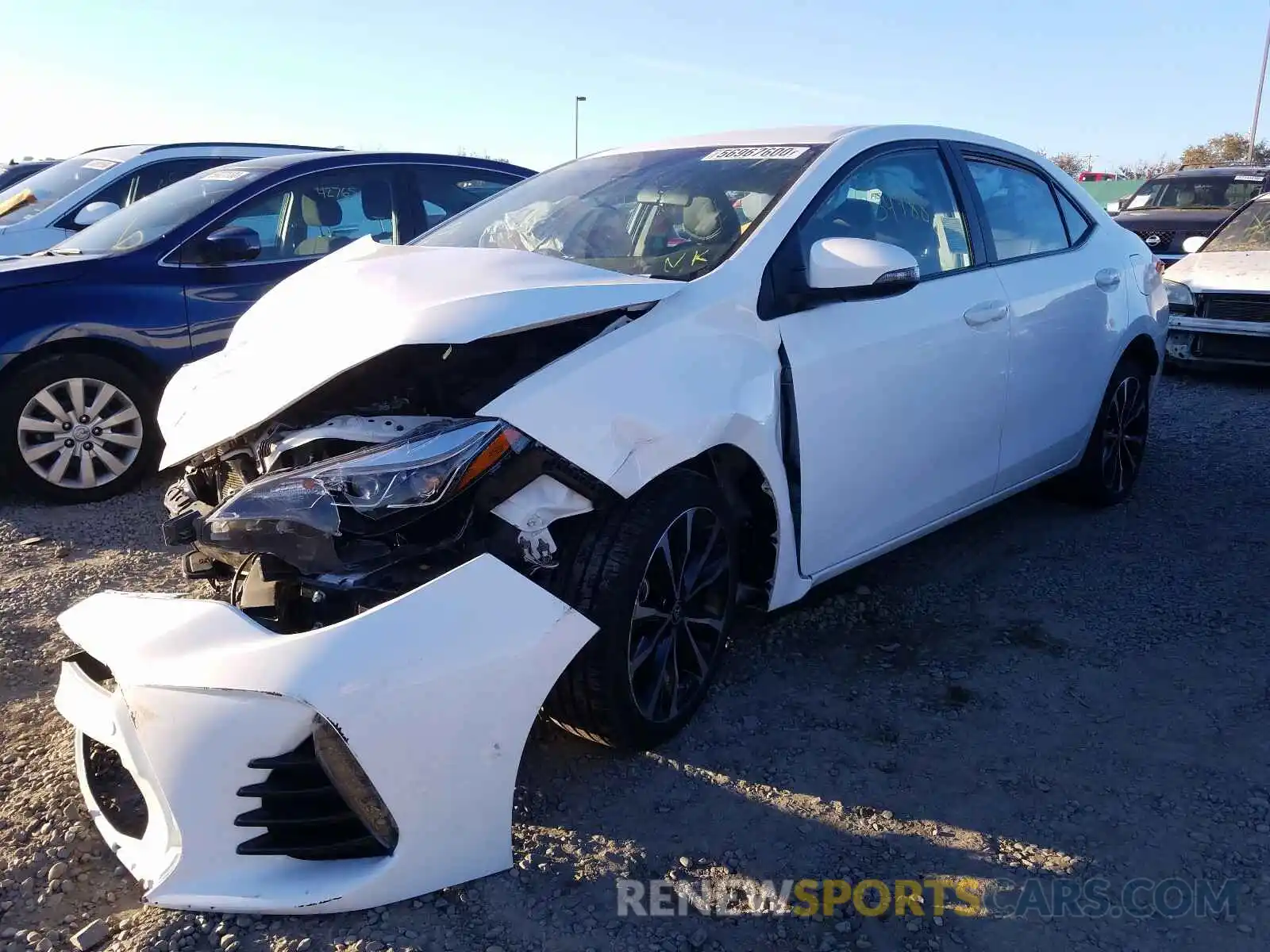 2 Photograph of a damaged car 2T1BURHE8KC178040 TOYOTA COROLLA 2019