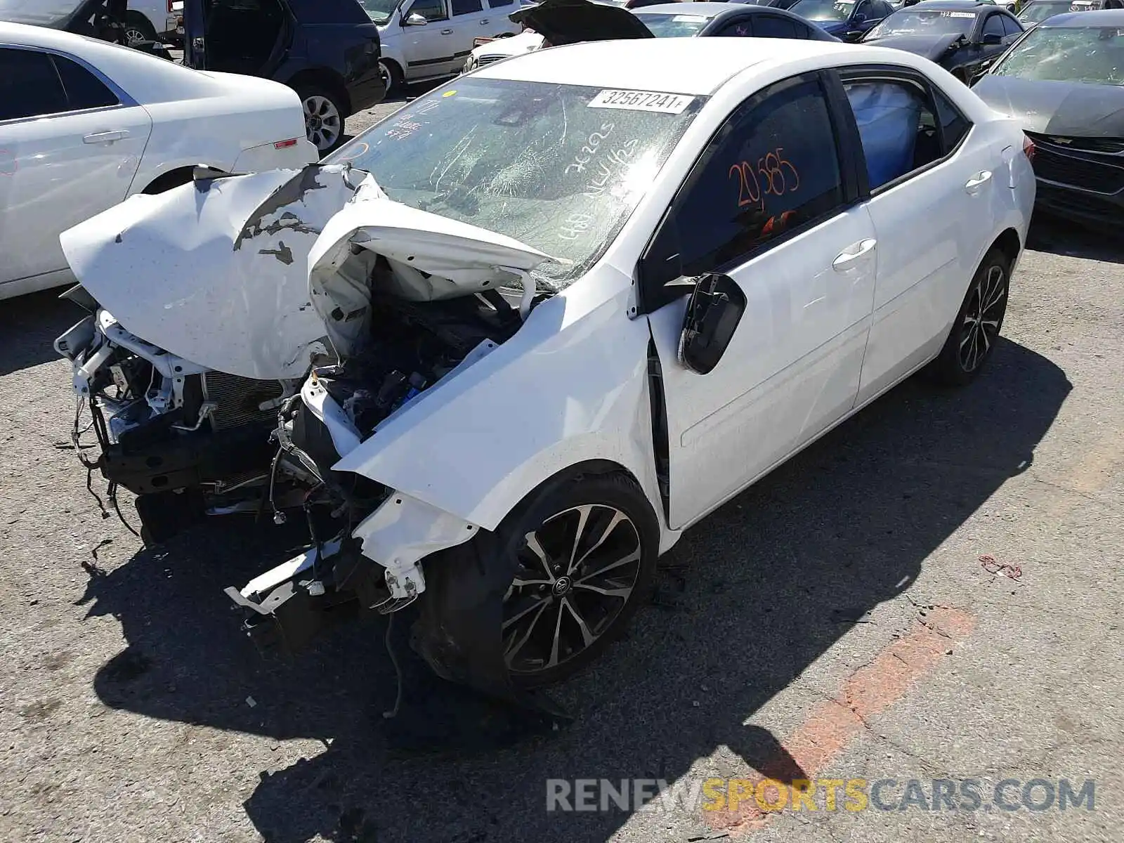 2 Photograph of a damaged car 2T1BURHE8KC178166 TOYOTA COROLLA 2019