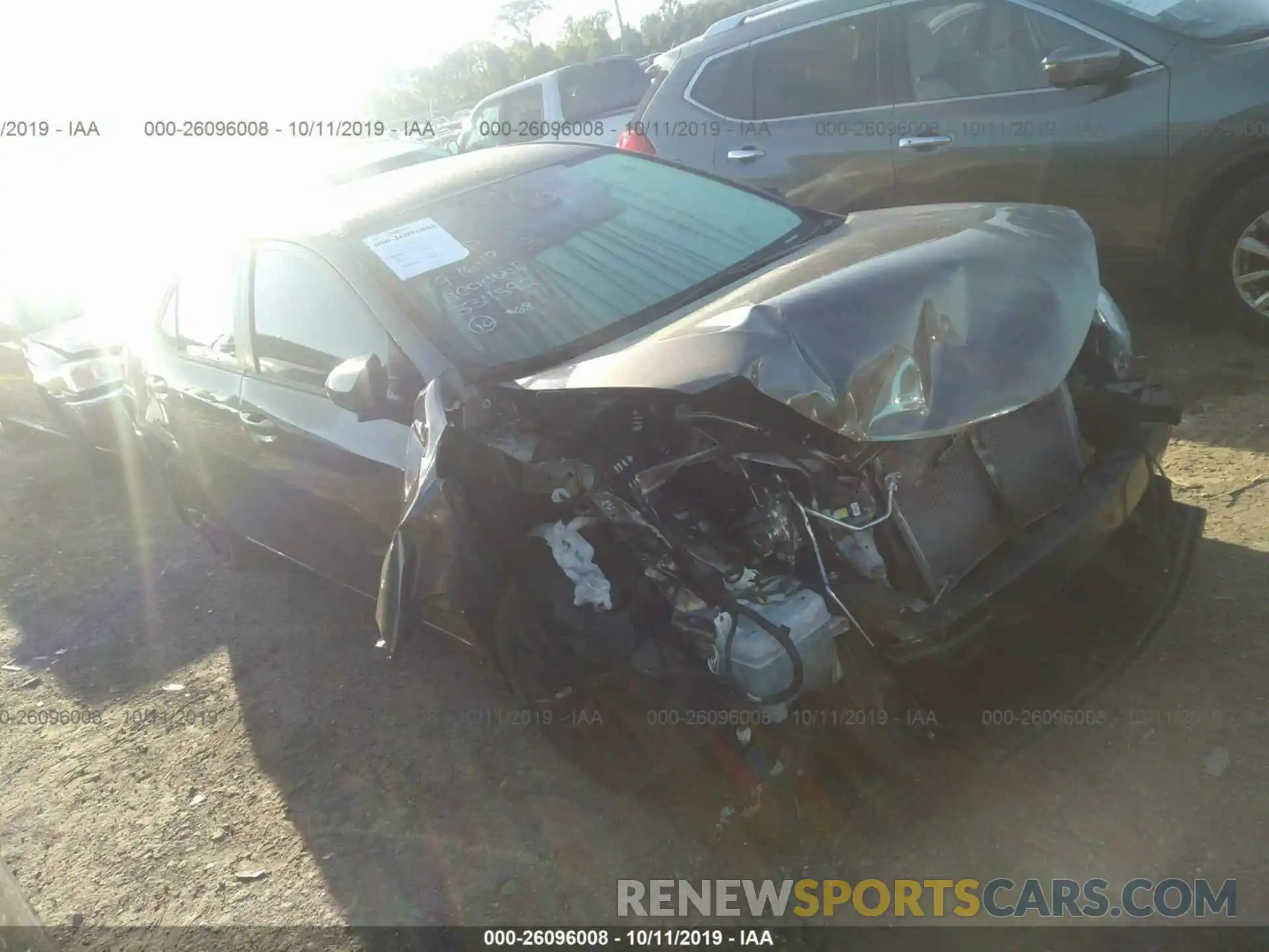 1 Photograph of a damaged car 2T1BURHE8KC178684 TOYOTA COROLLA 2019