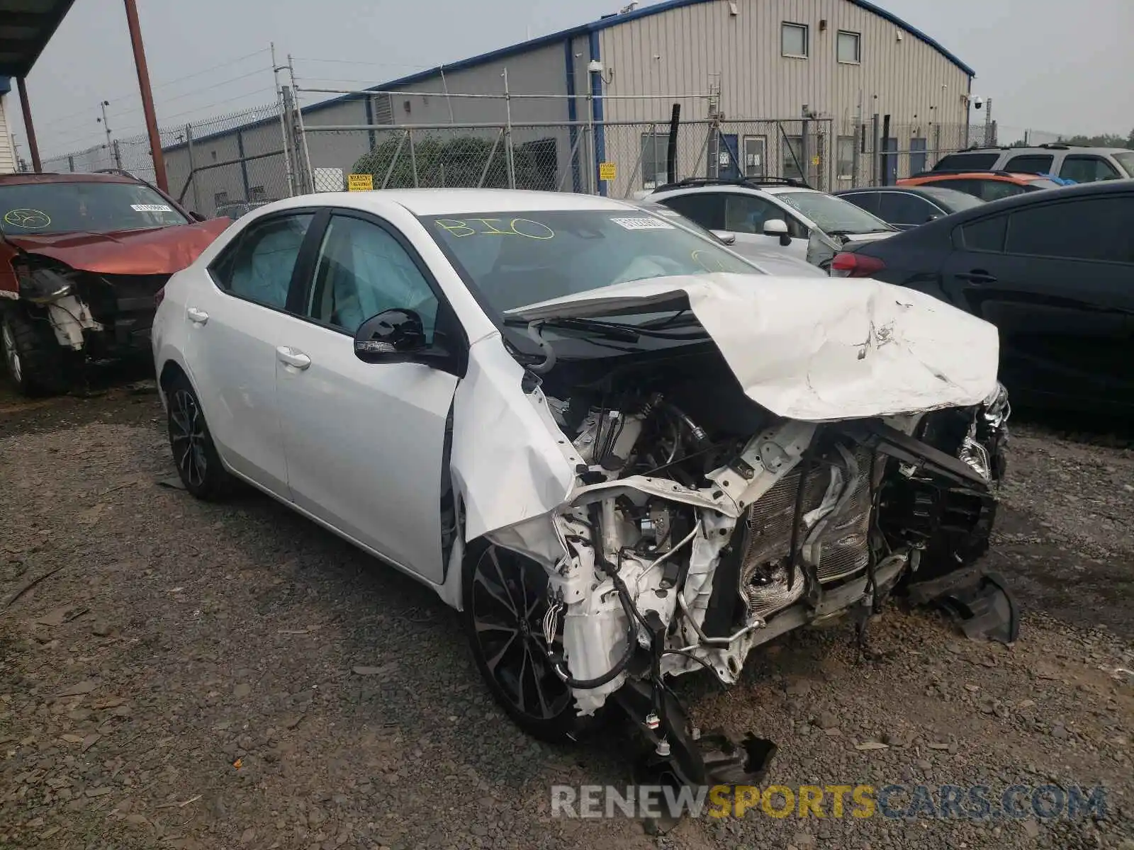 1 Photograph of a damaged car 2T1BURHE8KC179687 TOYOTA COROLLA 2019