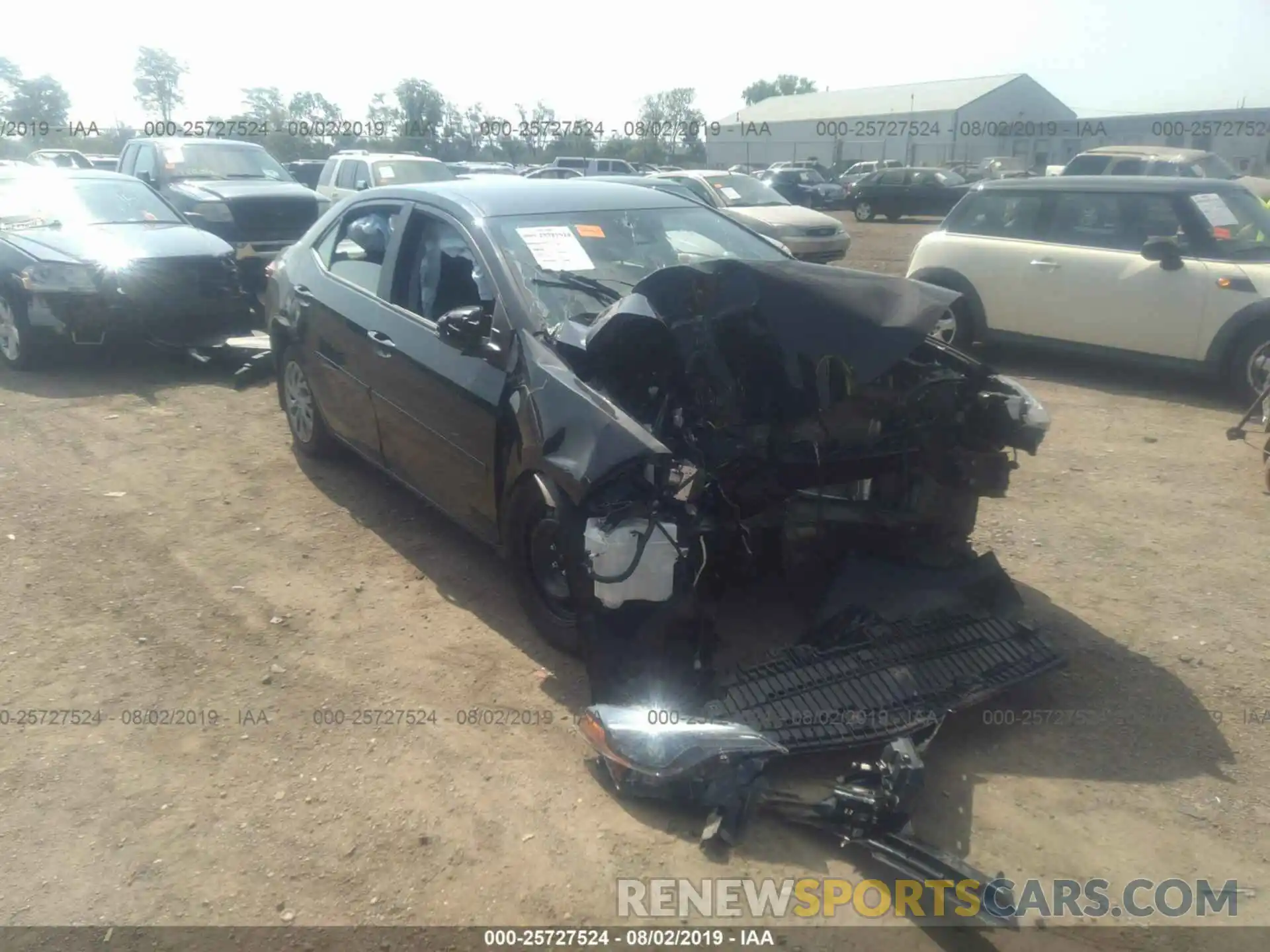 1 Photograph of a damaged car 2T1BURHE8KC180256 TOYOTA COROLLA 2019