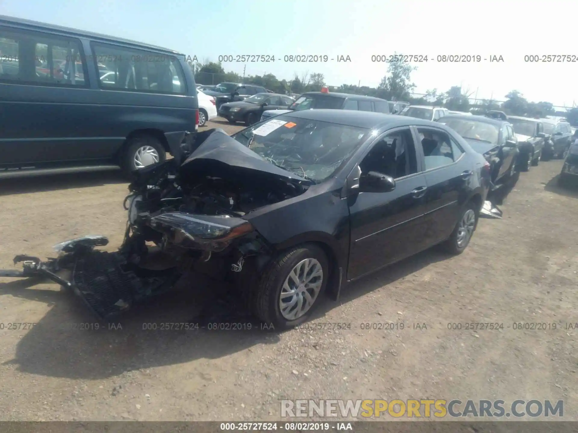 2 Photograph of a damaged car 2T1BURHE8KC180256 TOYOTA COROLLA 2019