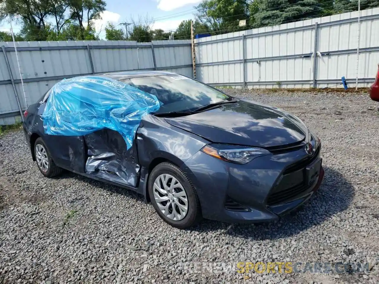 1 Photograph of a damaged car 2T1BURHE8KC180399 TOYOTA COROLLA 2019