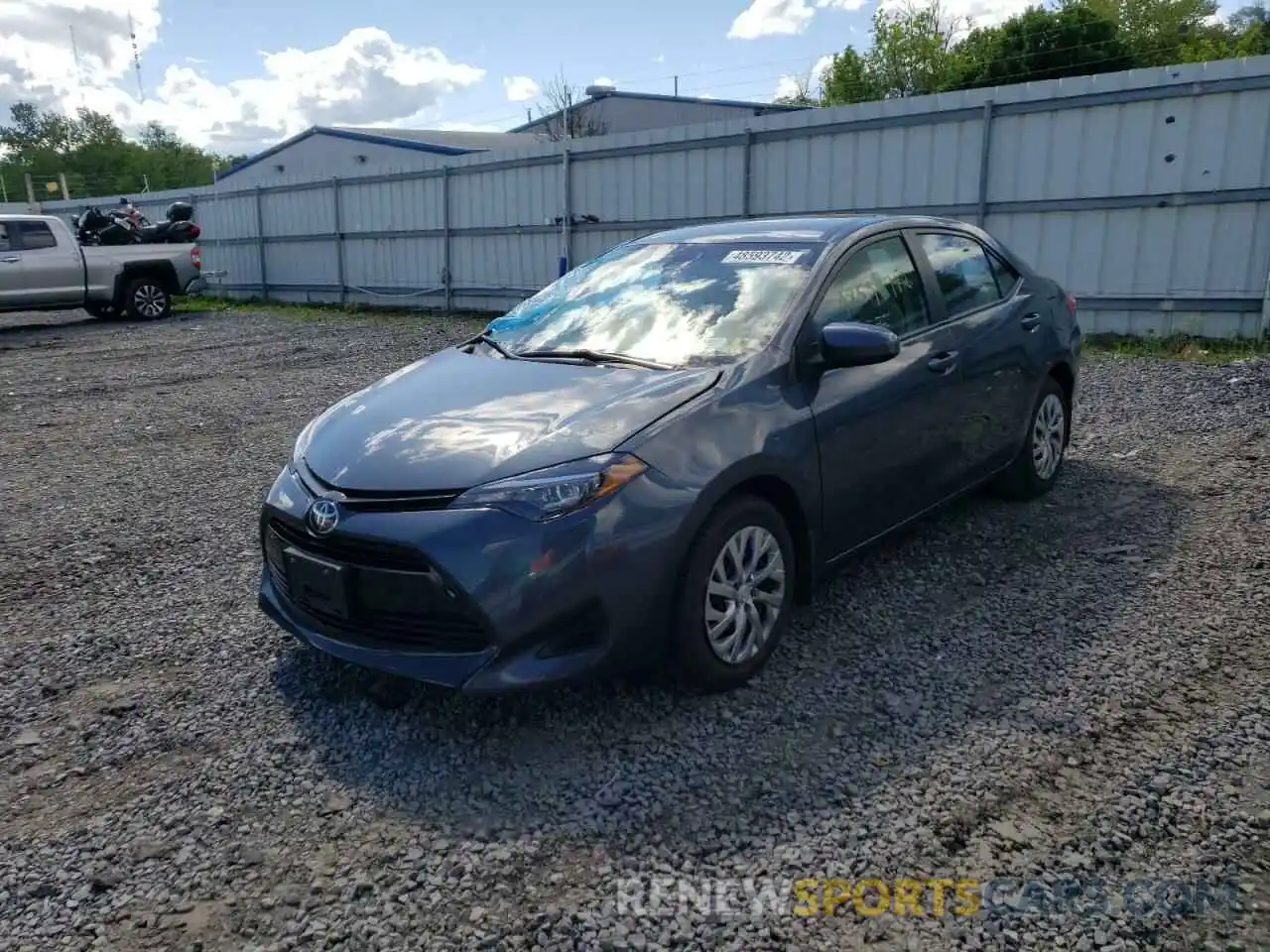 2 Photograph of a damaged car 2T1BURHE8KC180399 TOYOTA COROLLA 2019